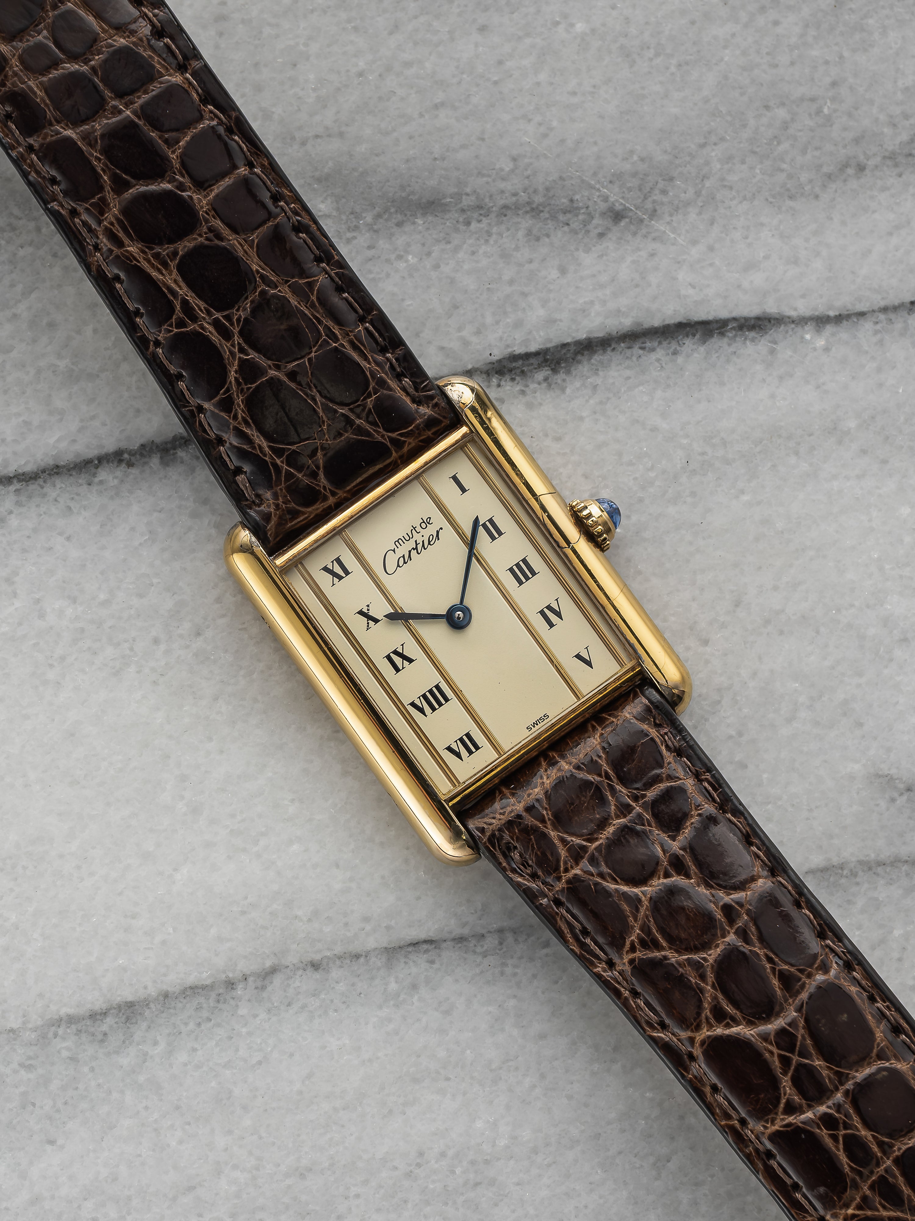 Cartier Tank - White Roman Dial