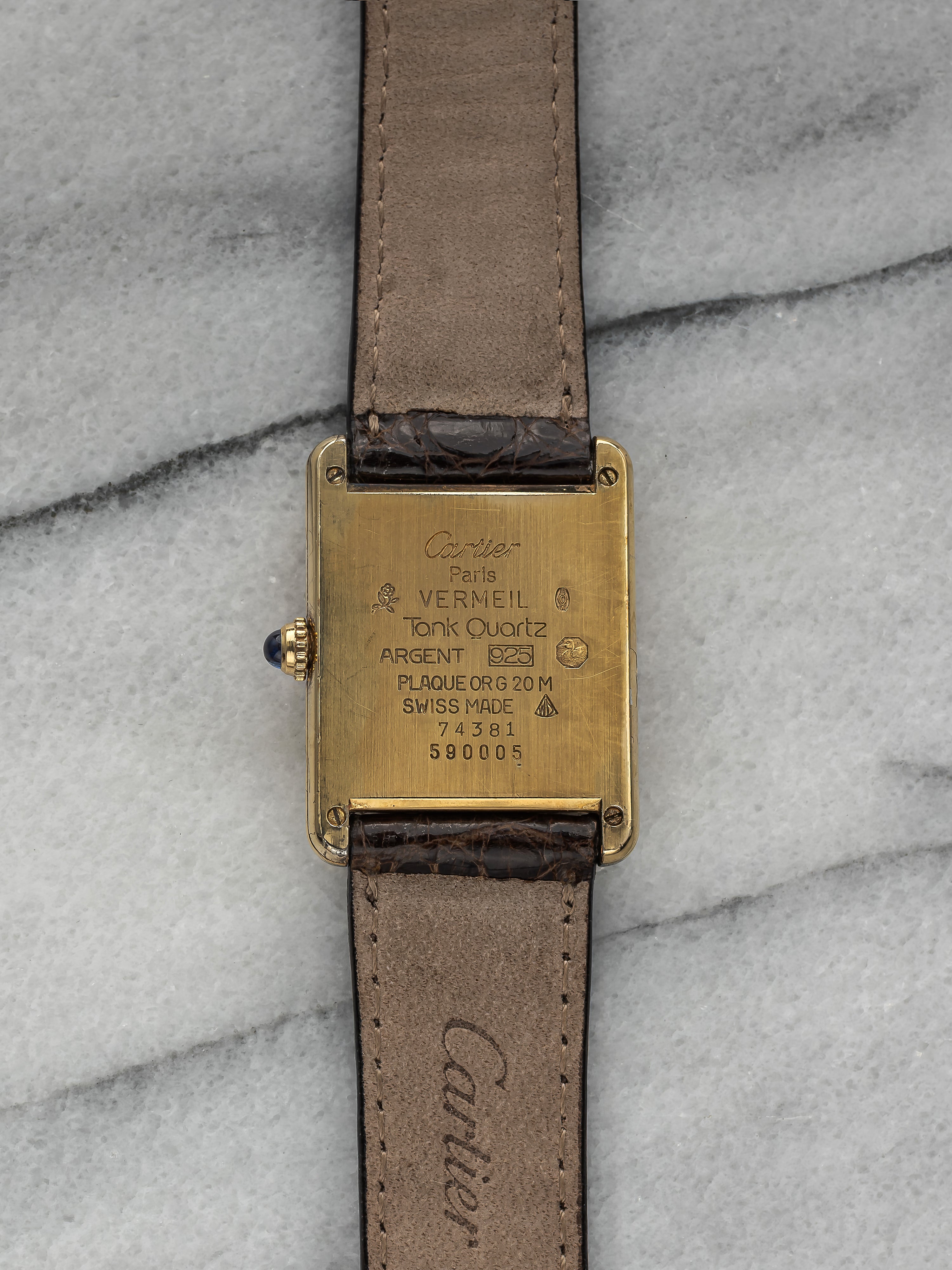 Cartier Tank - White Roman Dial