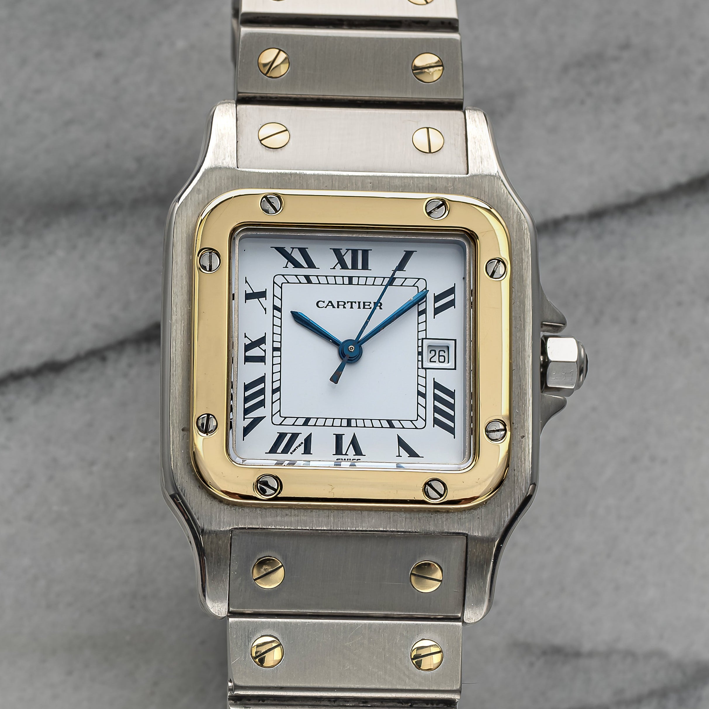 Cartier Santos 2961 - White Roman Dial