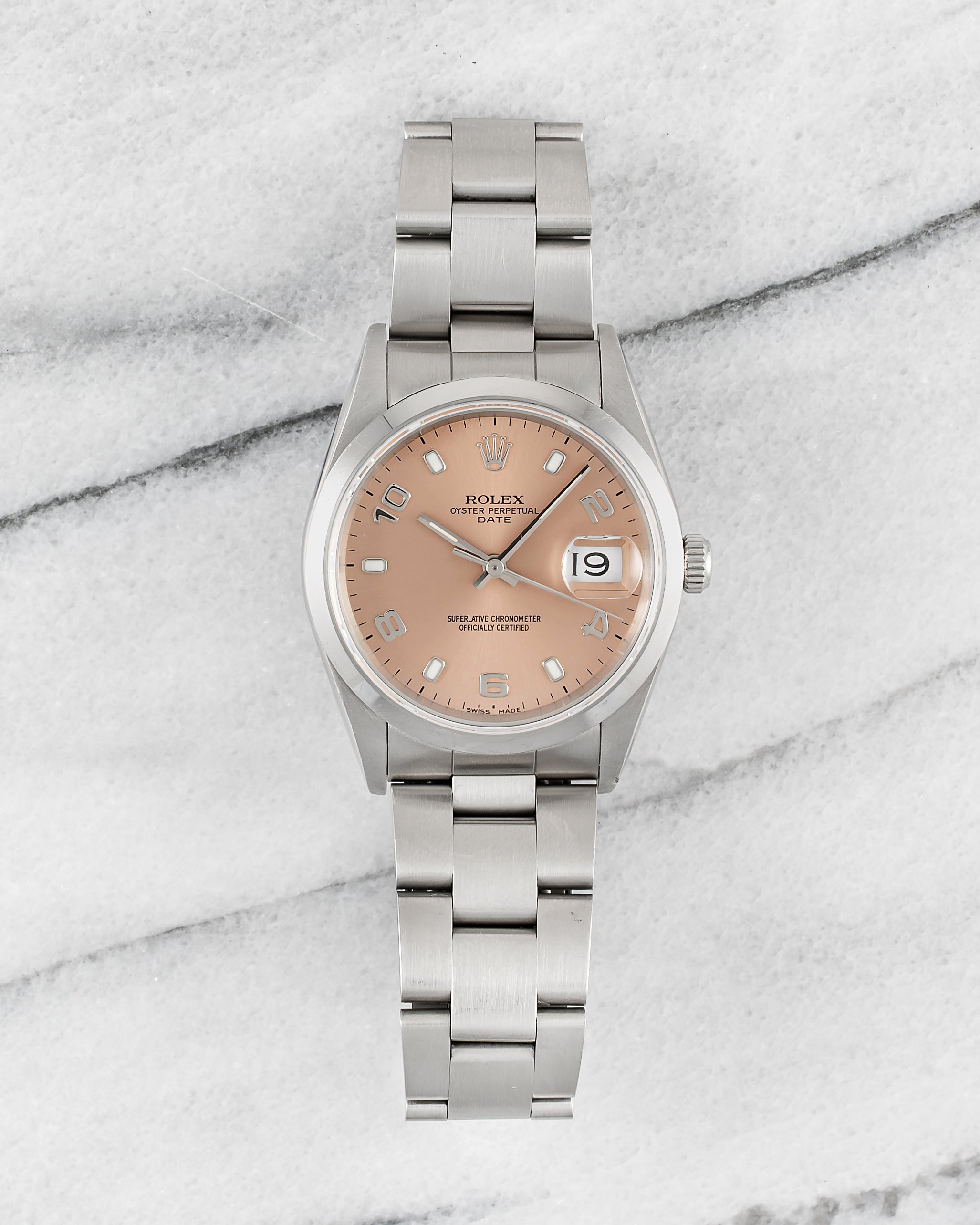 Rolex OP 15200 - Salmon Arabic Dial