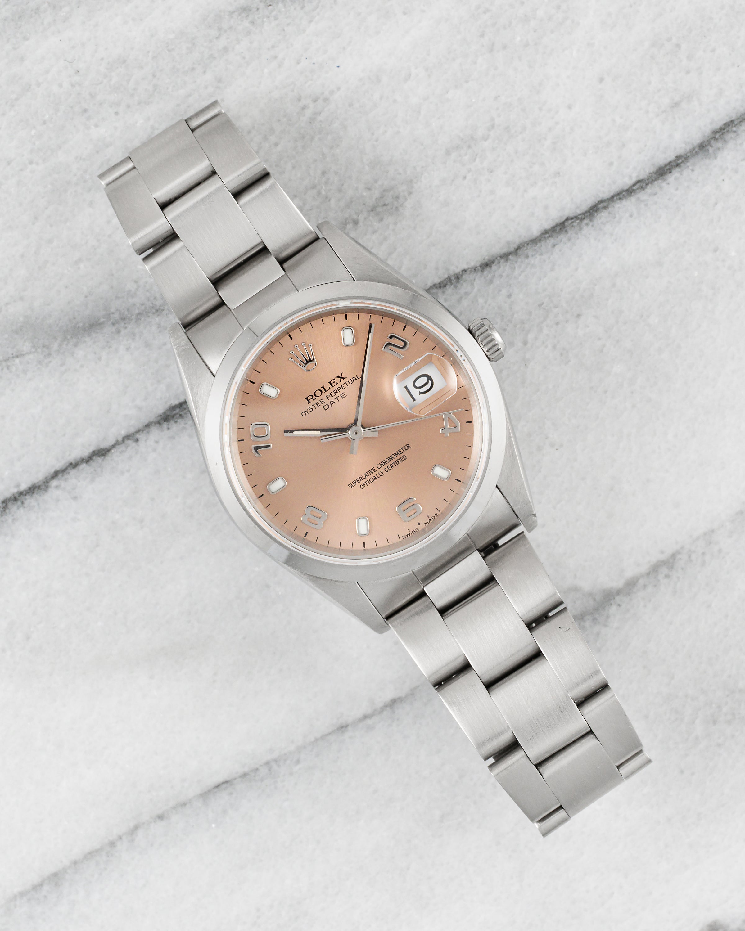 Rolex OP 15200 - Salmon Arabic Dial