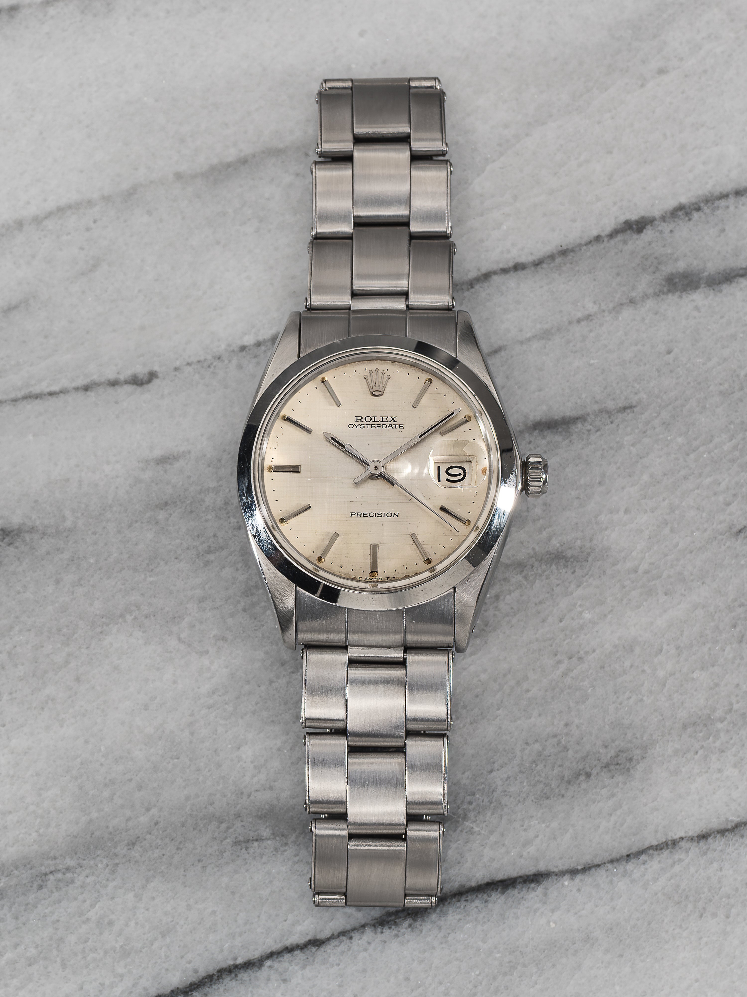 Rolex Oysterdate Precision 6694 – Silver Linen Dial