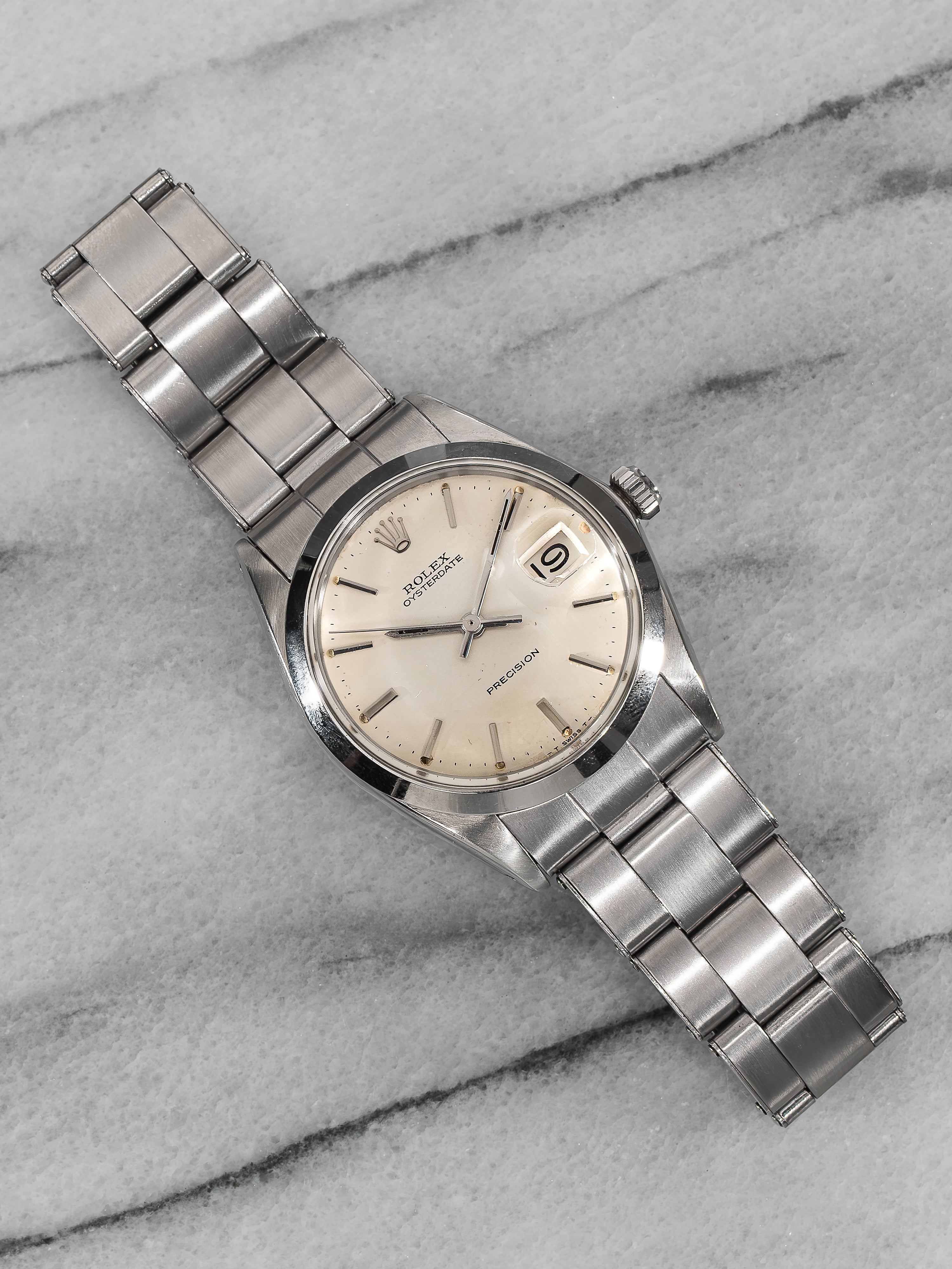 Rolex Oysterdate Precision 6694 – Silver Linen Dial