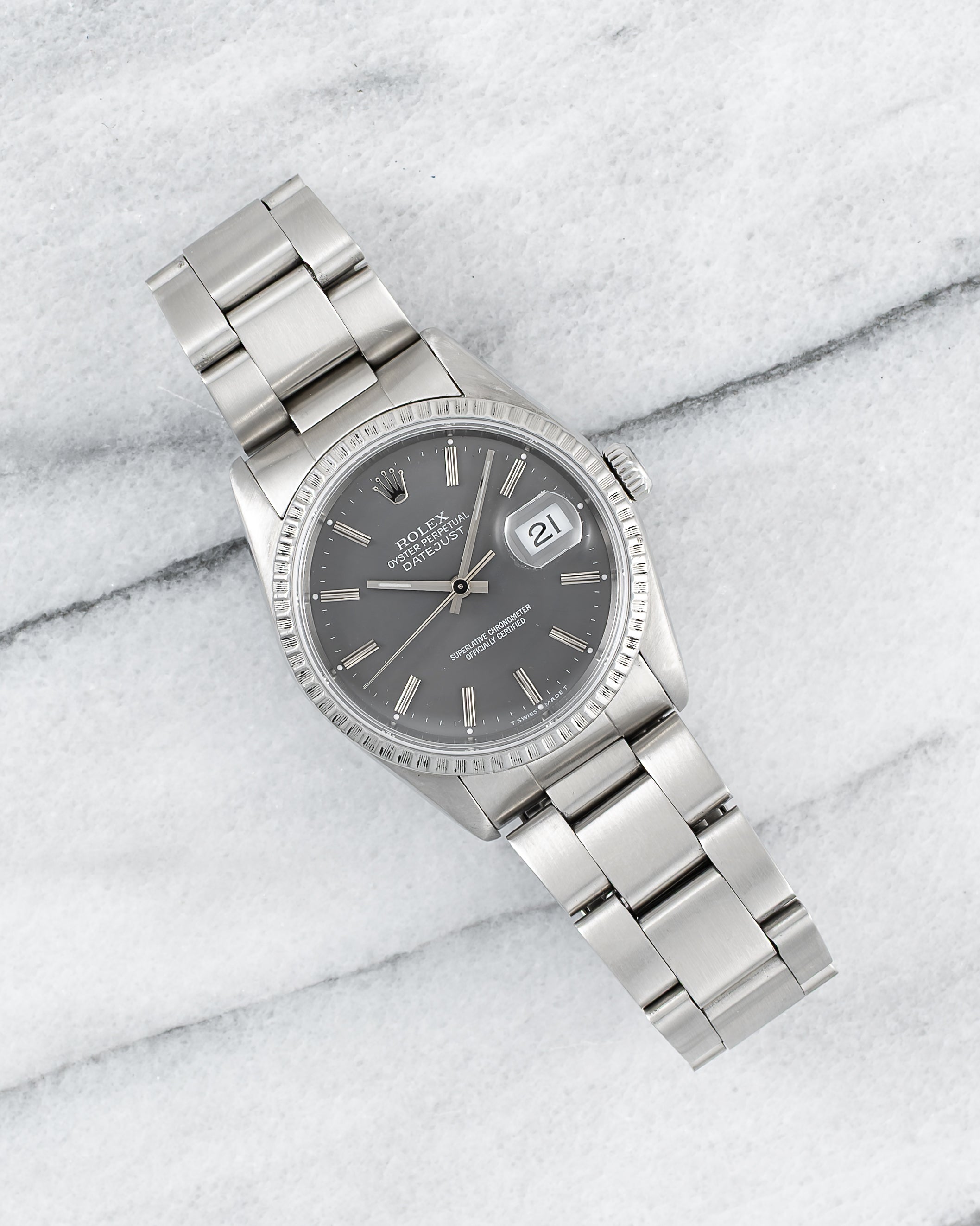 Rolex Datejust 16220 - Grey Dial