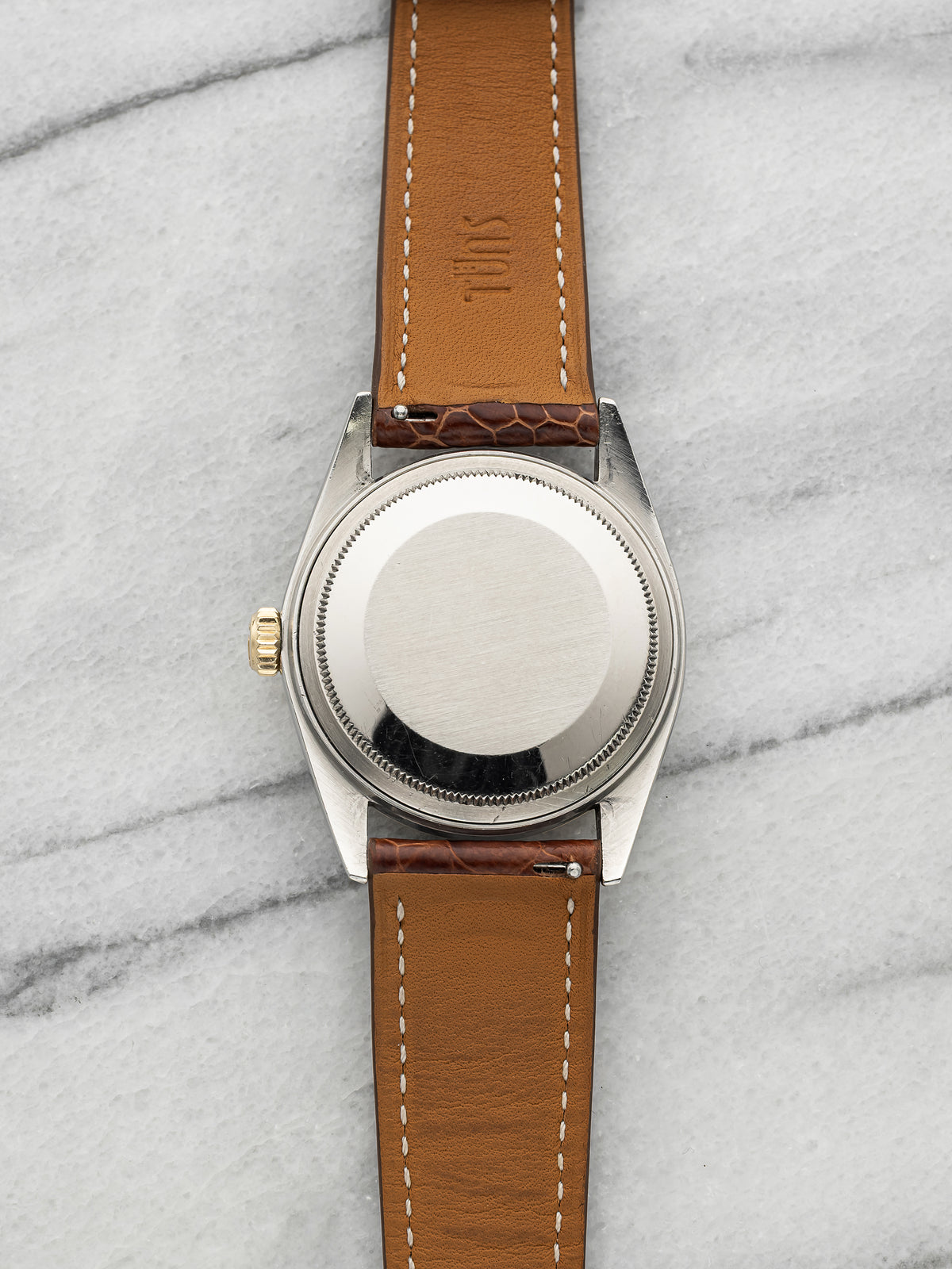 Vintage 1973 Rolex Datejust 1601 Two-Tone Champagne Linen Dial Automatic 36mm