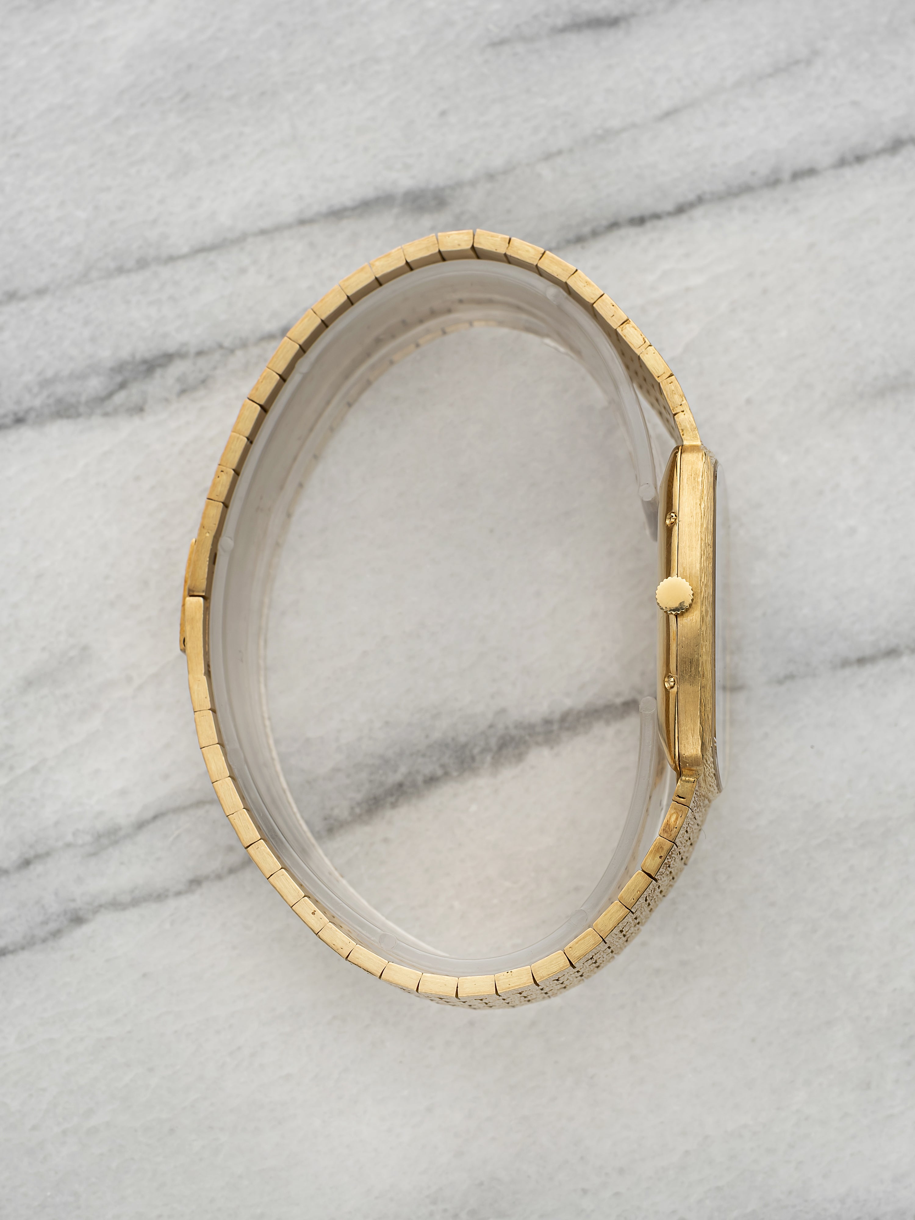 Vintage 1970s Piaget 9741 18K Yellow Gold Lapis Lazuli Dial Manual 29mm
