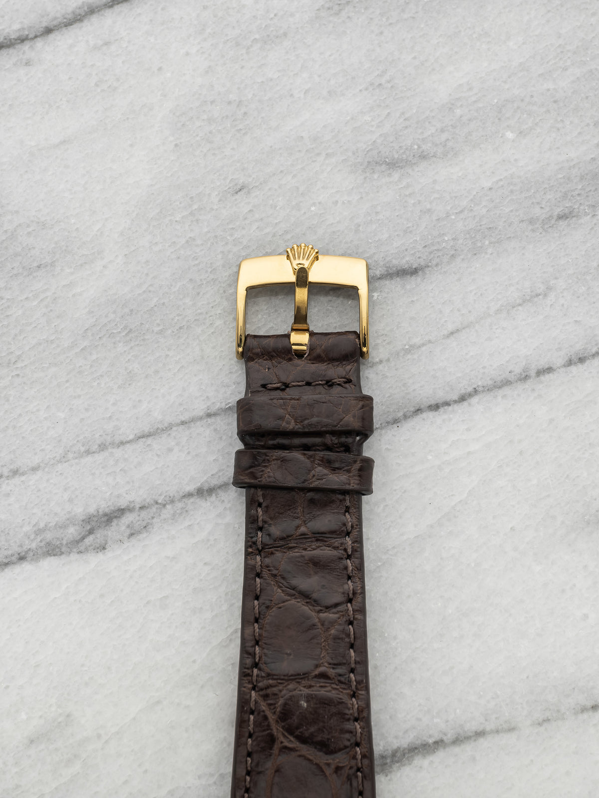 1980 Rolex Day-Date 18038 18K Yellow Gold Champagne Roman Dial Automatic 36mm