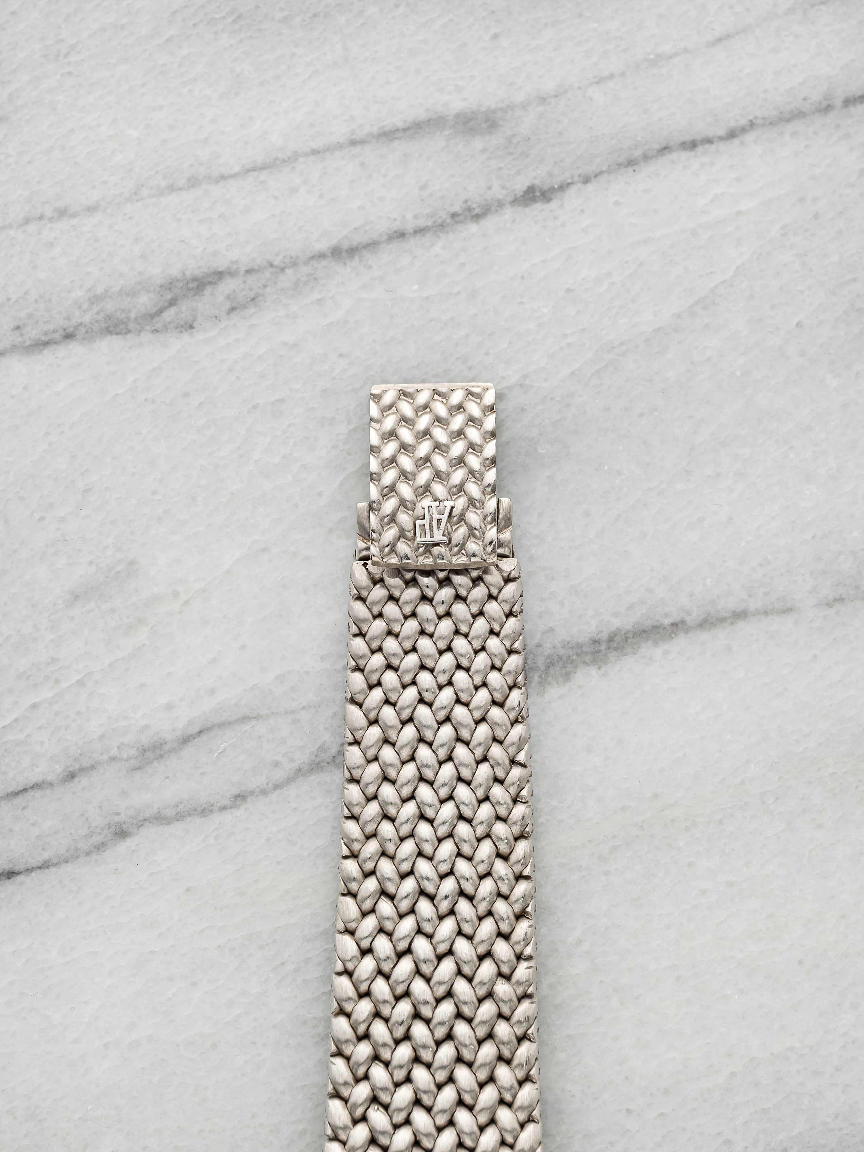 Vintage 1970s Audemars Piguet Heavy Cobra 18K WG Diamond Dial Manual 27mm