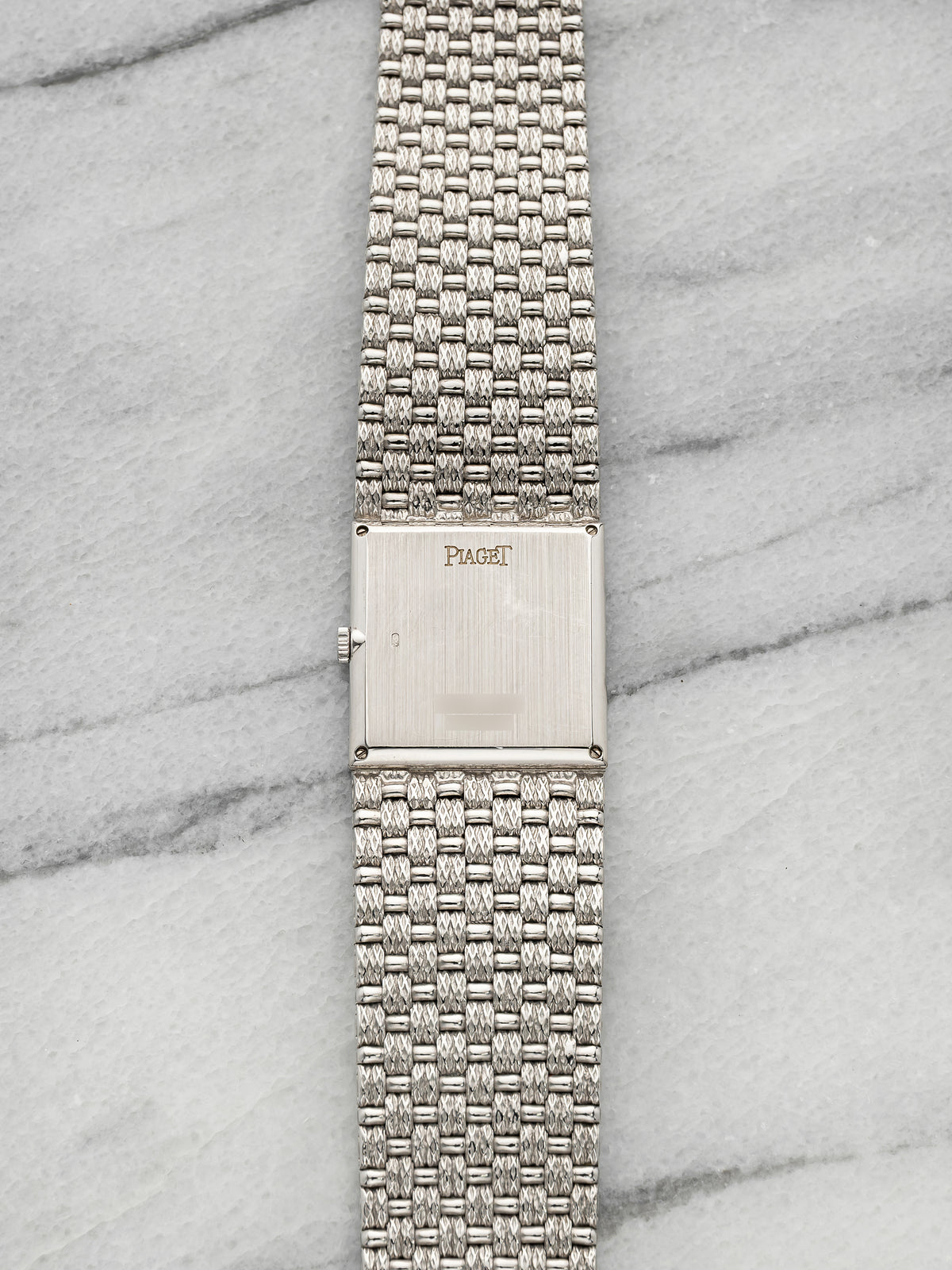 Vintage 1970s Piaget Ultra Thin 9131D23 18K WG Silver Sunburst Dial Manual 23mm