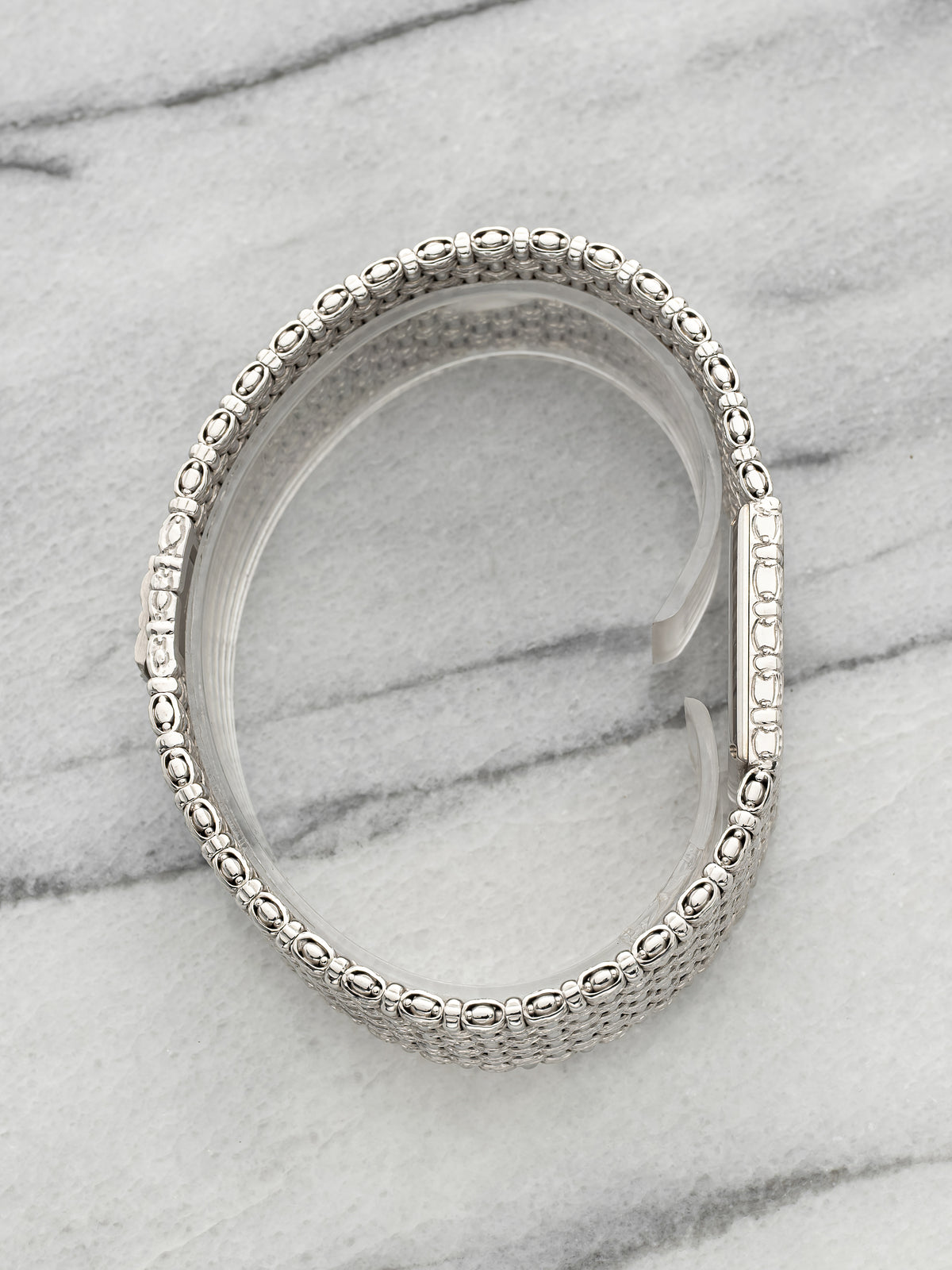 Vintage 1970s Piaget Ultra Thin 9131D23 18K WG Silver Sunburst Dial Manual 23mm
