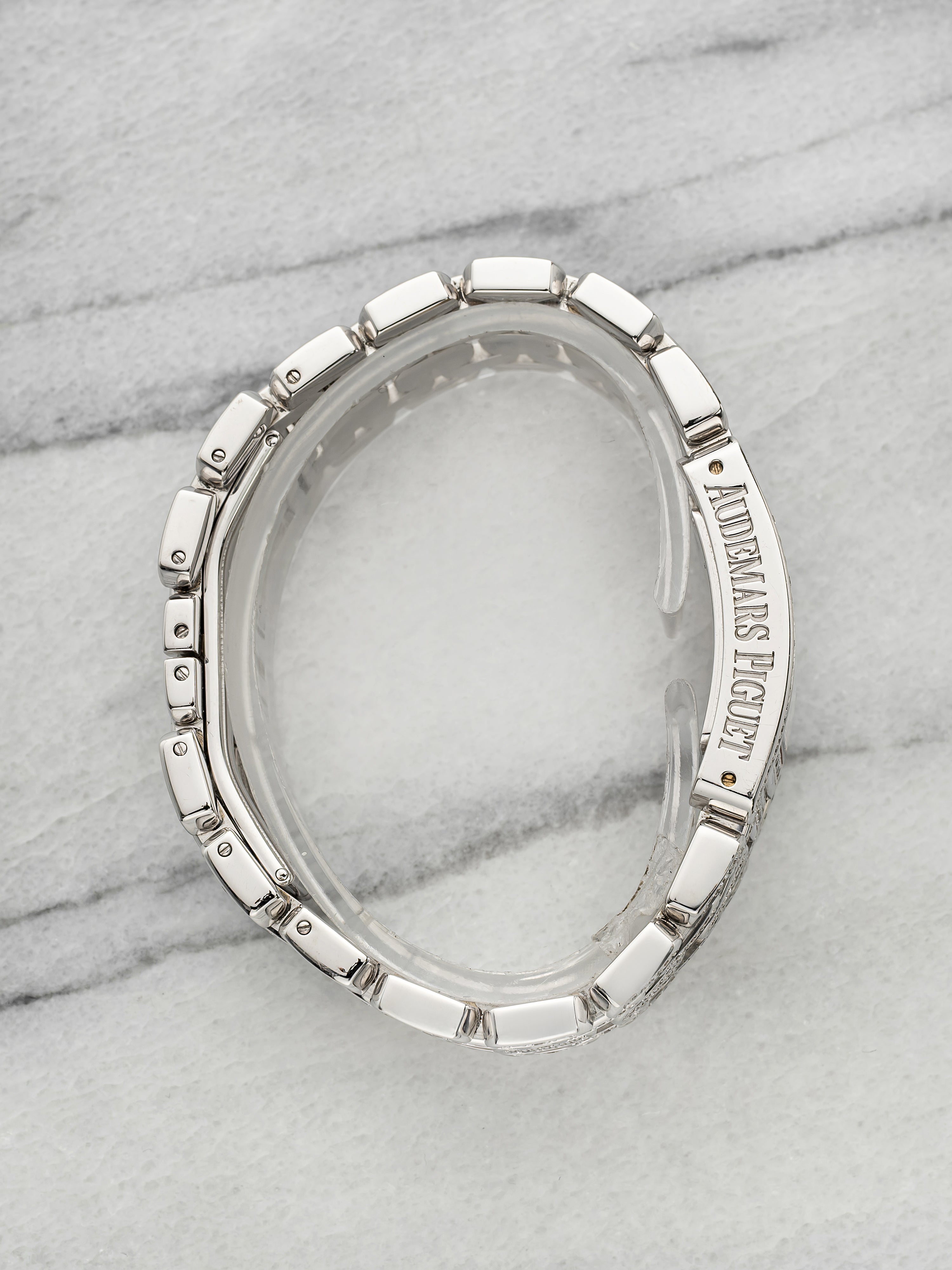 Vintage 90s Audemars Piguet Promesse 67465BC 18K WG MoP Diamond Dial Quartz 18mm
