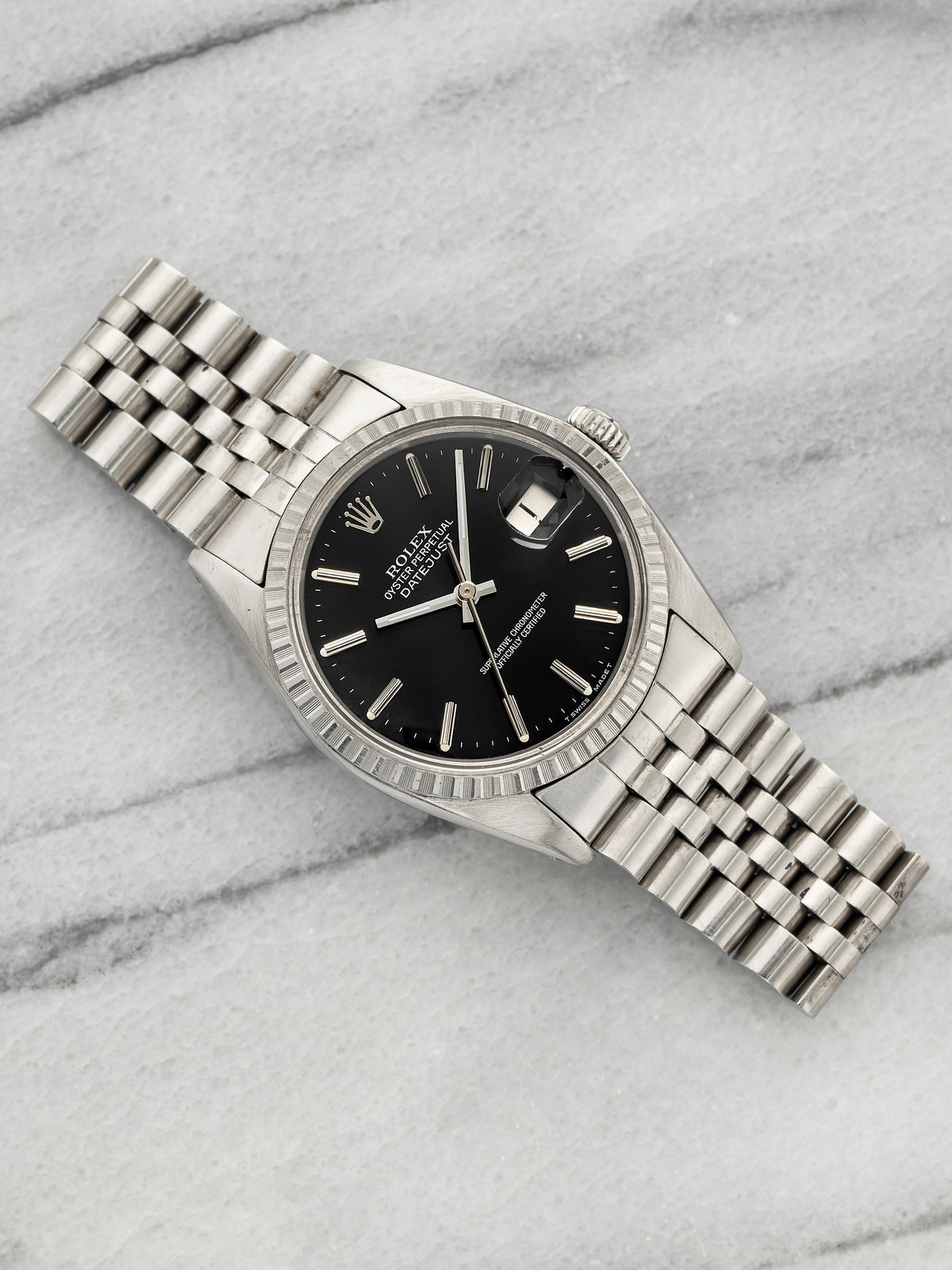 Vintage 1979 Rolex Datejust 16030 Stainless Steel Black Dial Auto 36mm