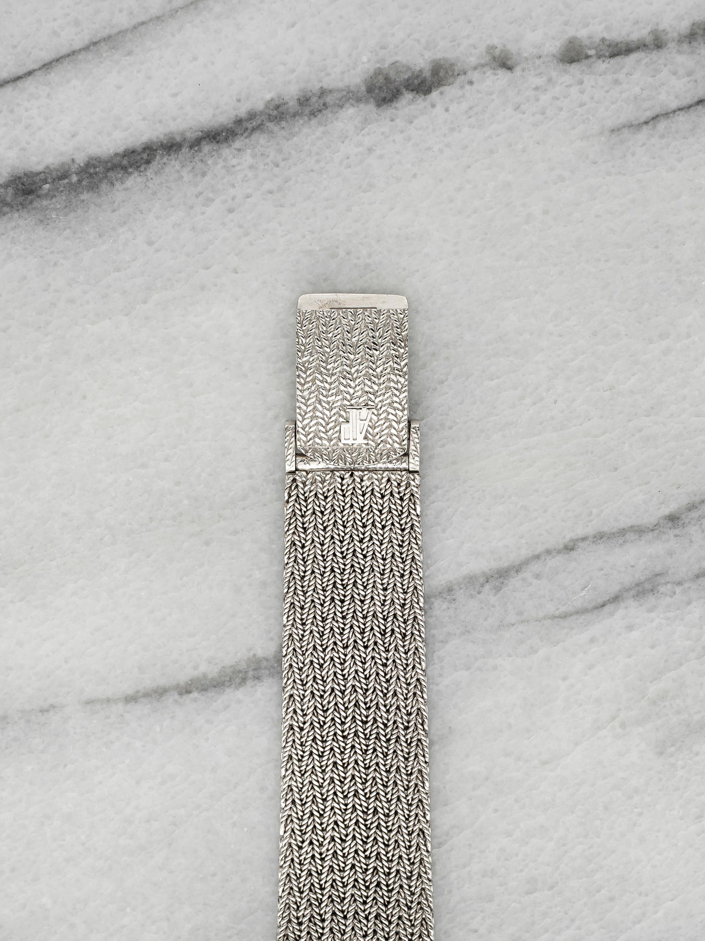 Vintage 1970s Audemars Piguet Ladies 18K White Gold Lapis Lazuli Manual 26mm