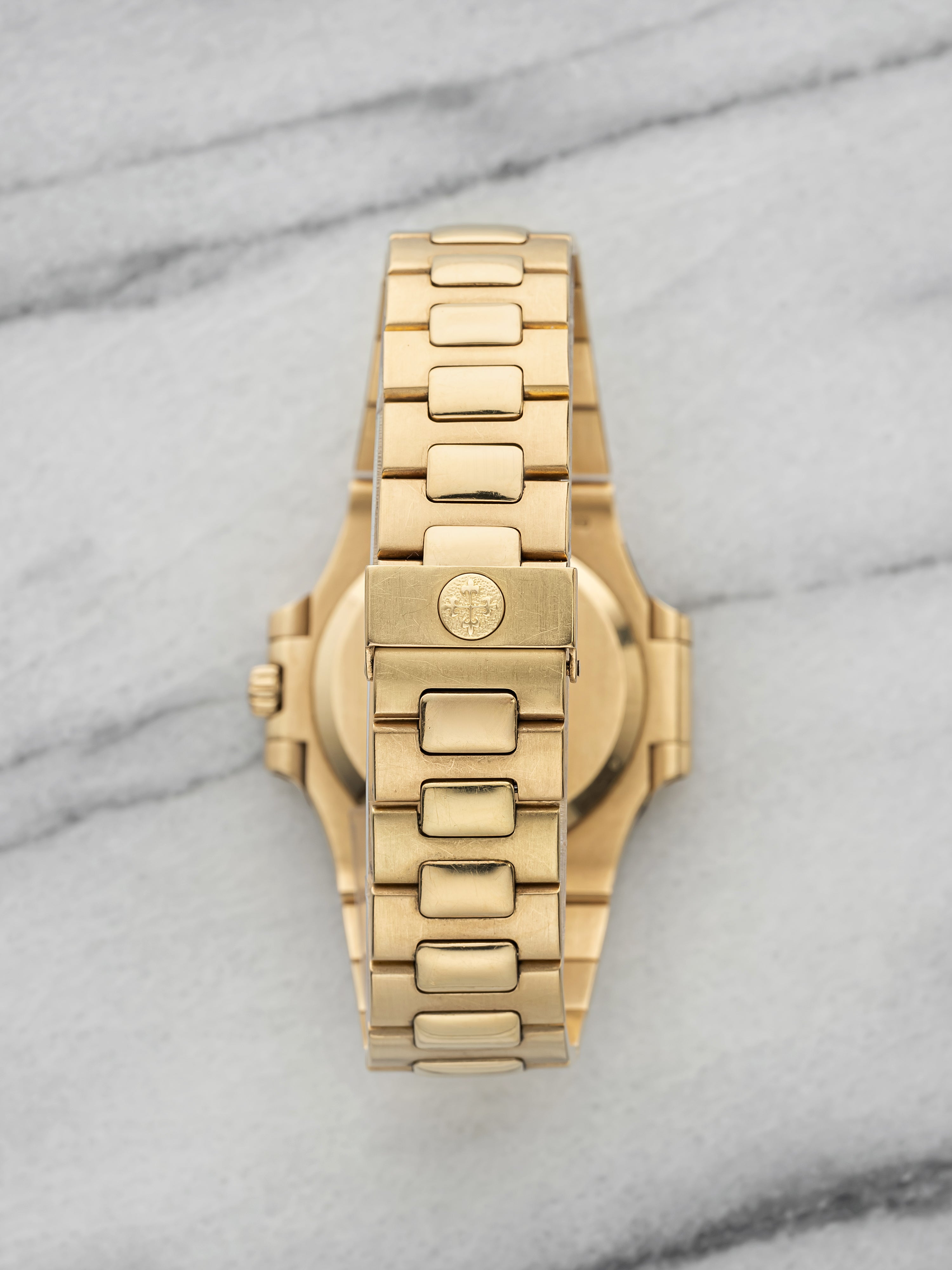 Patek Philippe Nautilus 3800/3 - 18K Yellow Gold Gilt Dial Factory Diamond Bezel