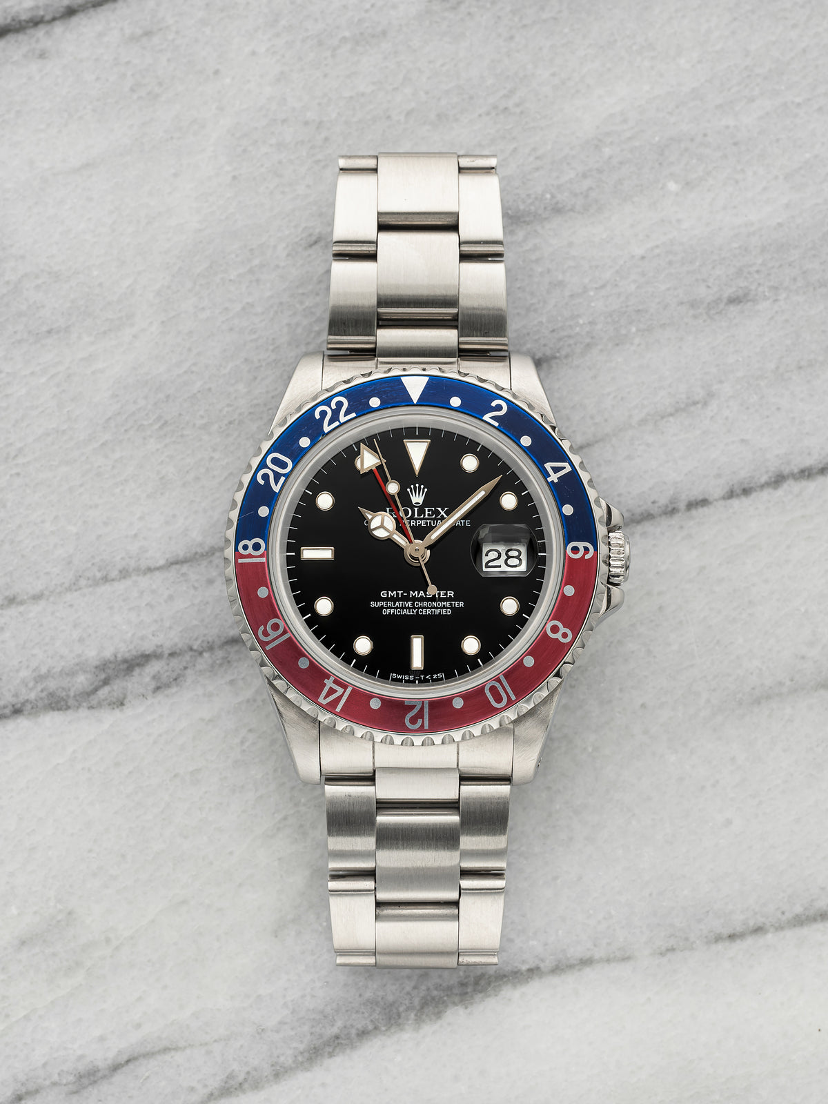 Vintage 1991 Rolex GMT-Master 16700 Stainless Steel Black Dial Auto 40mm