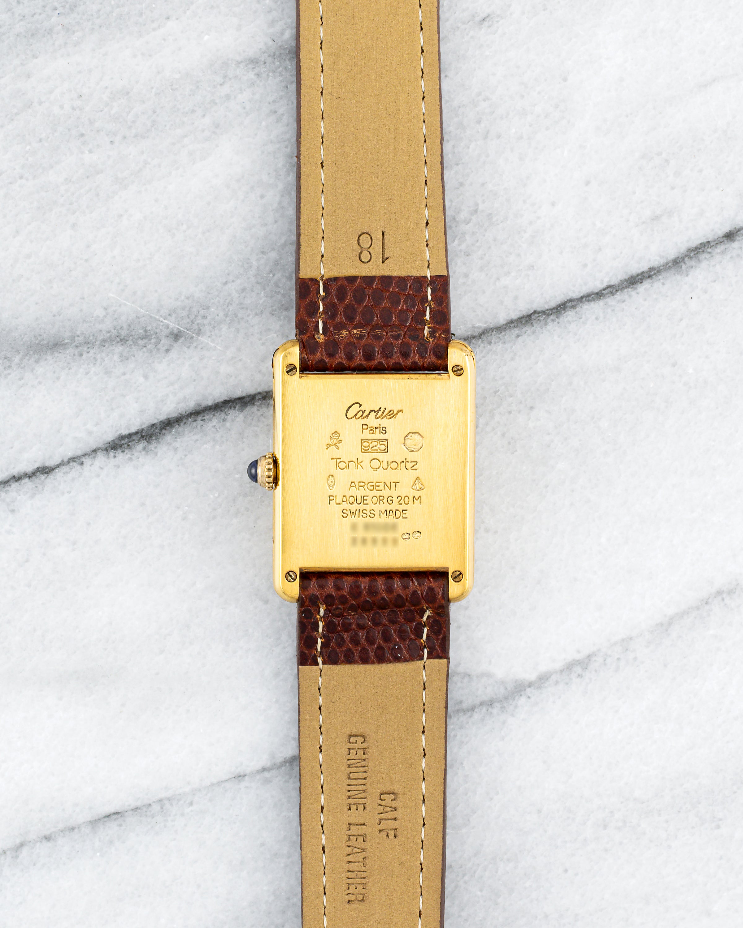 Cartier Tank - Lemon Dial