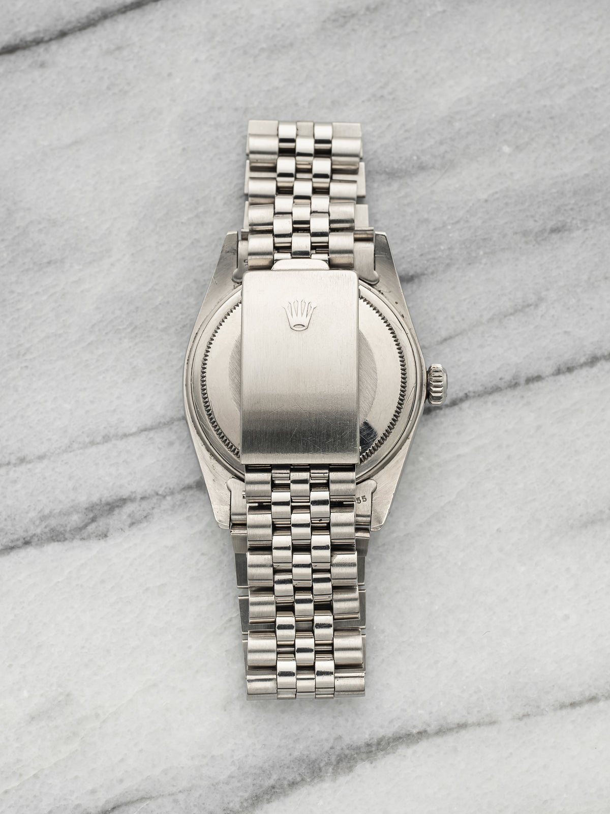 Vintage 1981 Rolex Datejust 16014 Stainless Steel Silver Linen Dial Auto 36mm