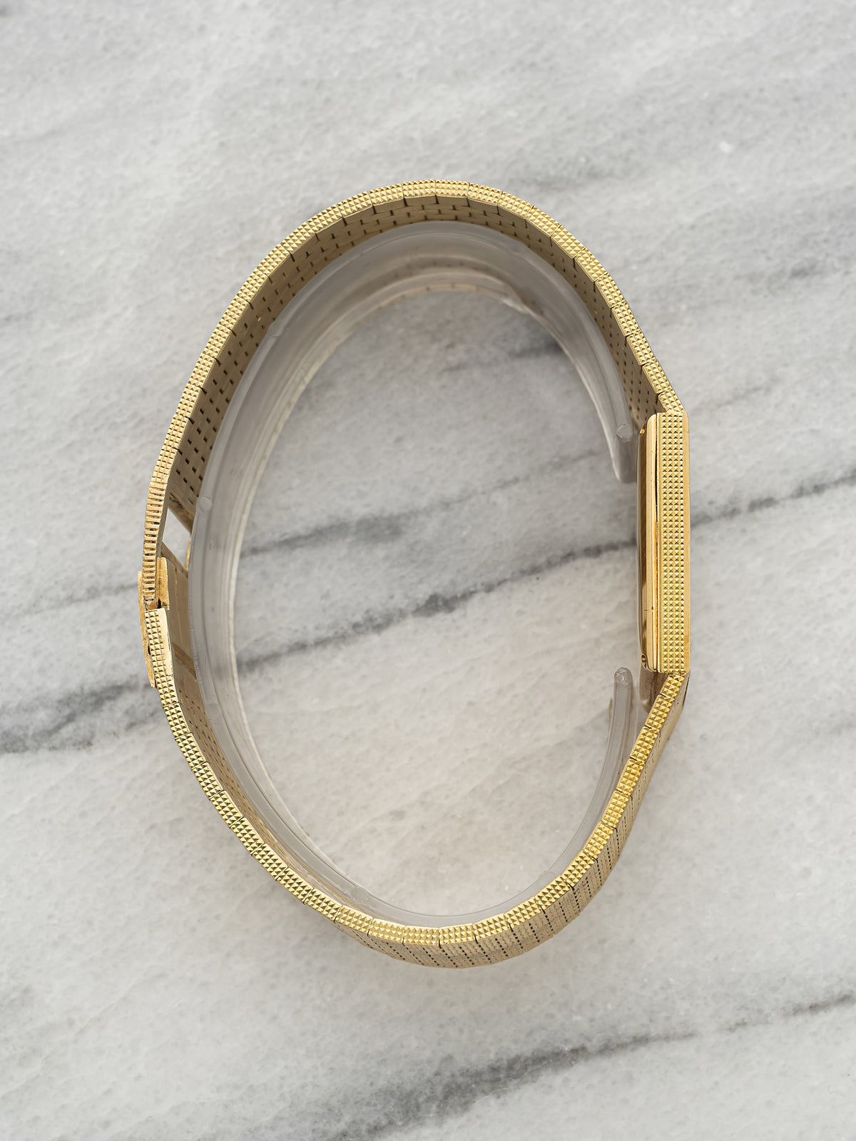 Vintage 1980s Piaget Ultra Thin Integrated 18K YG Champagne Dial Manual 23mm