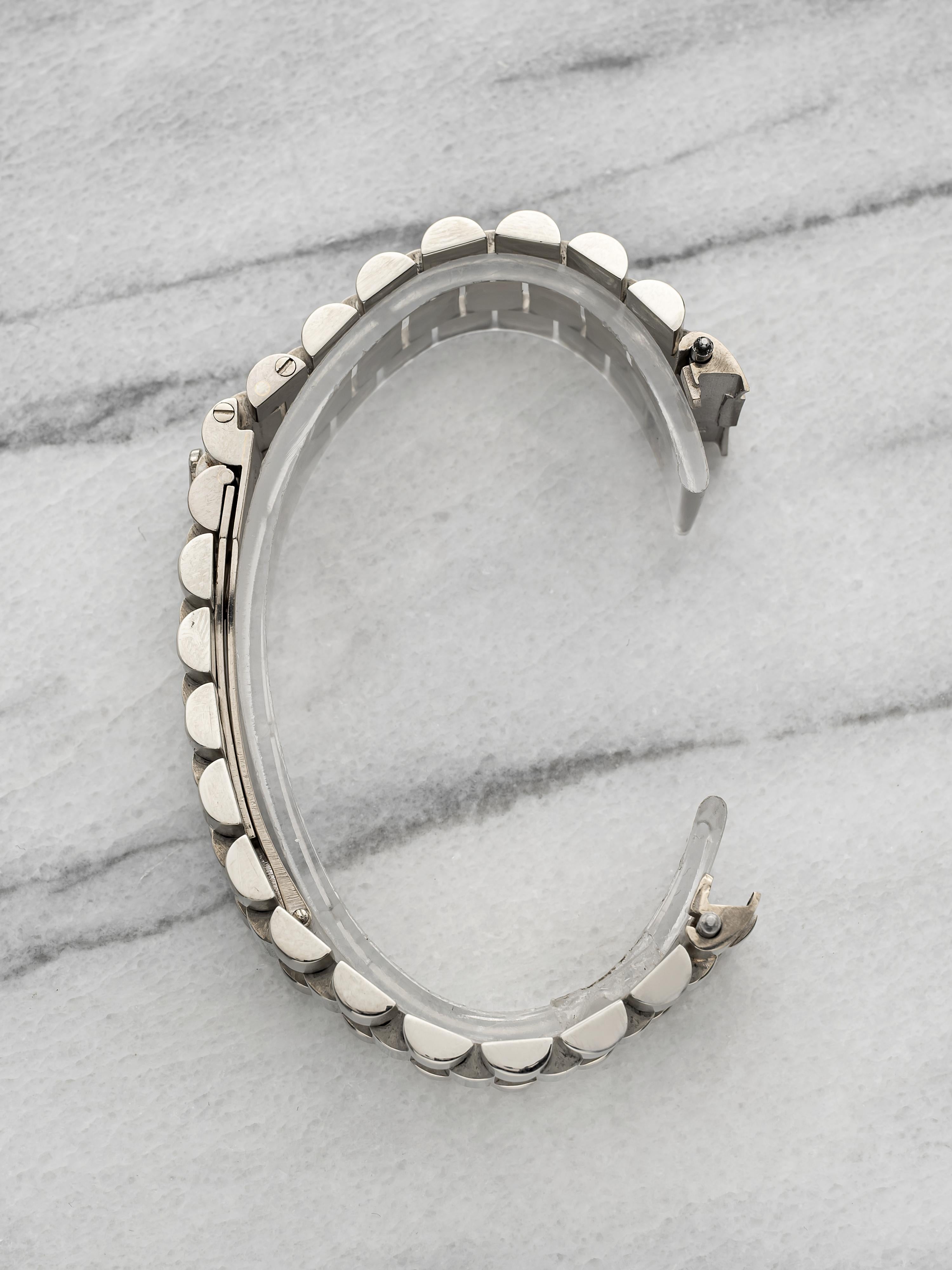 Vintage 1980s Rolex President Bracelet - 18K White Gold 20mm