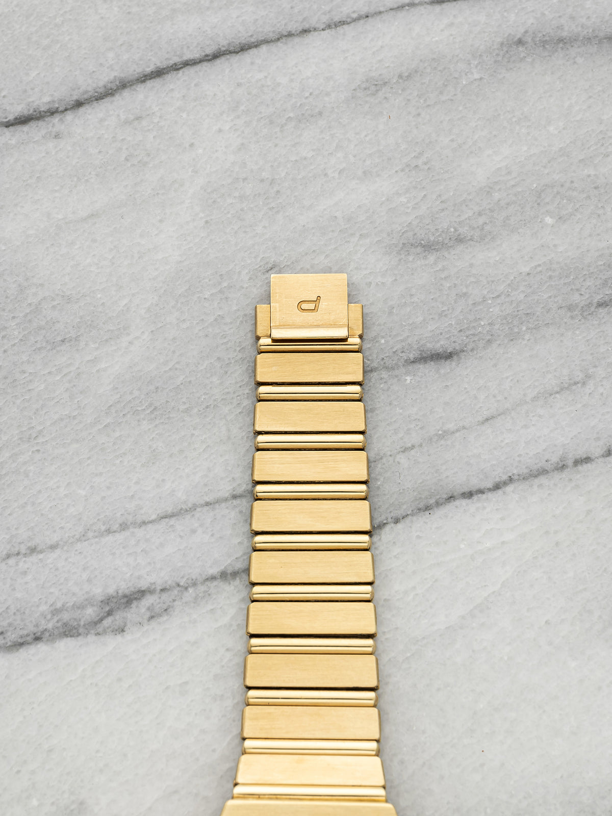 Vintage 1980s Piaget Polo 15562 Day-Date 18K YG Champagne Dial Quartz 32mm