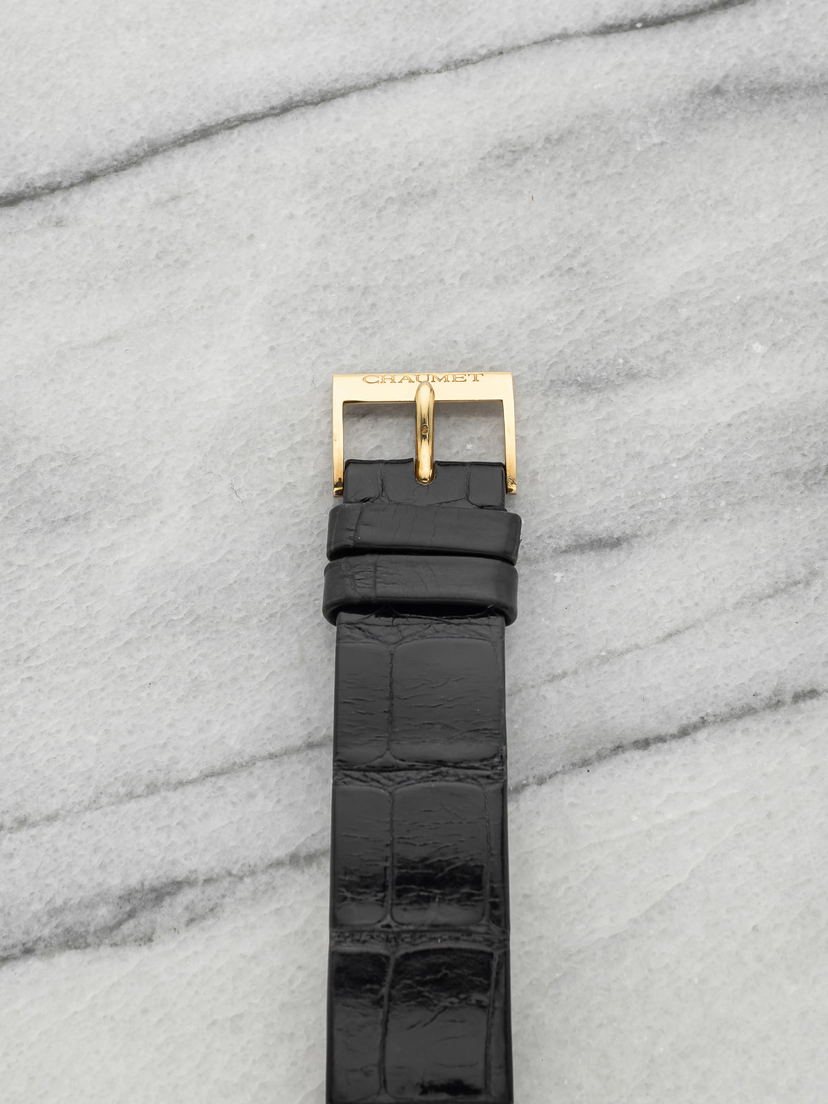 Vintage 1990s Chaumet UFO 12A 18K Yellow Gold Cream Power Reserve Dial Auto 36mm