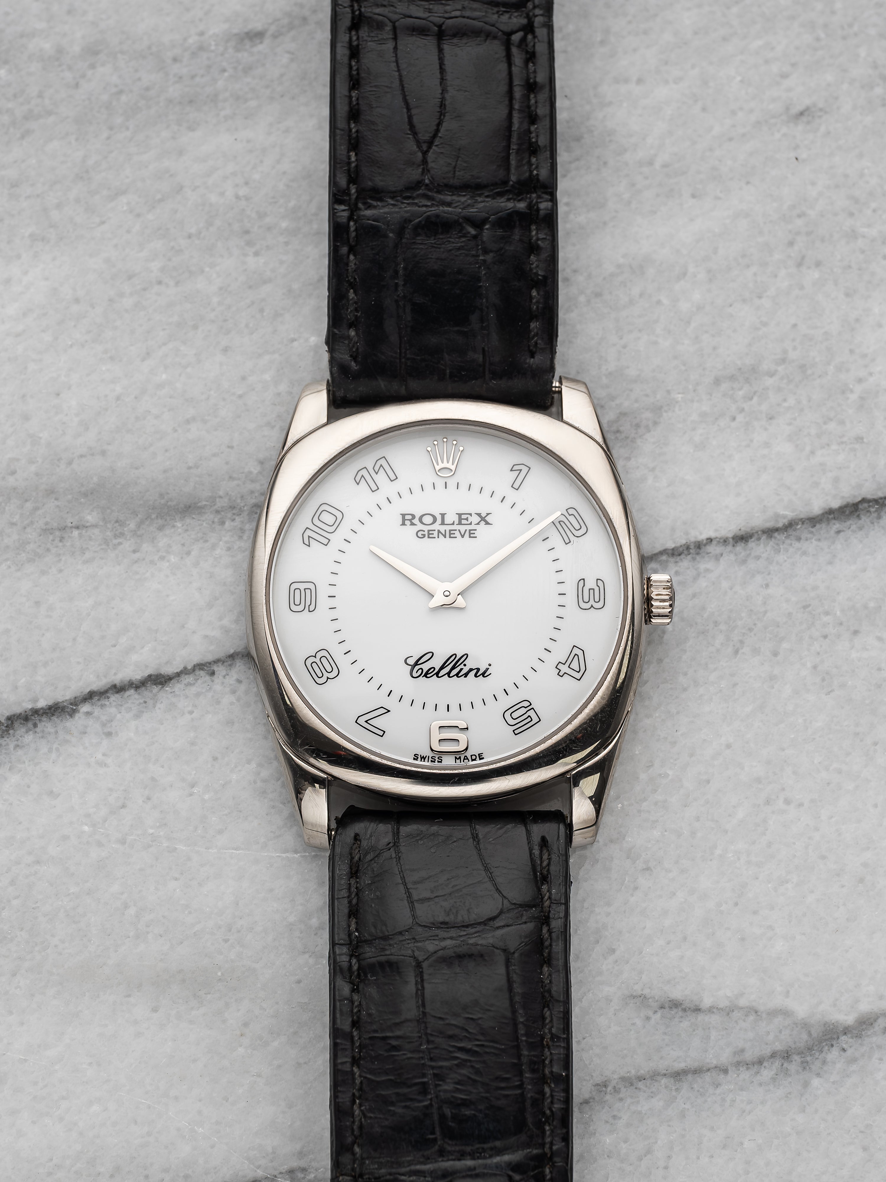 Rolex Cellini –White Arabic Dial