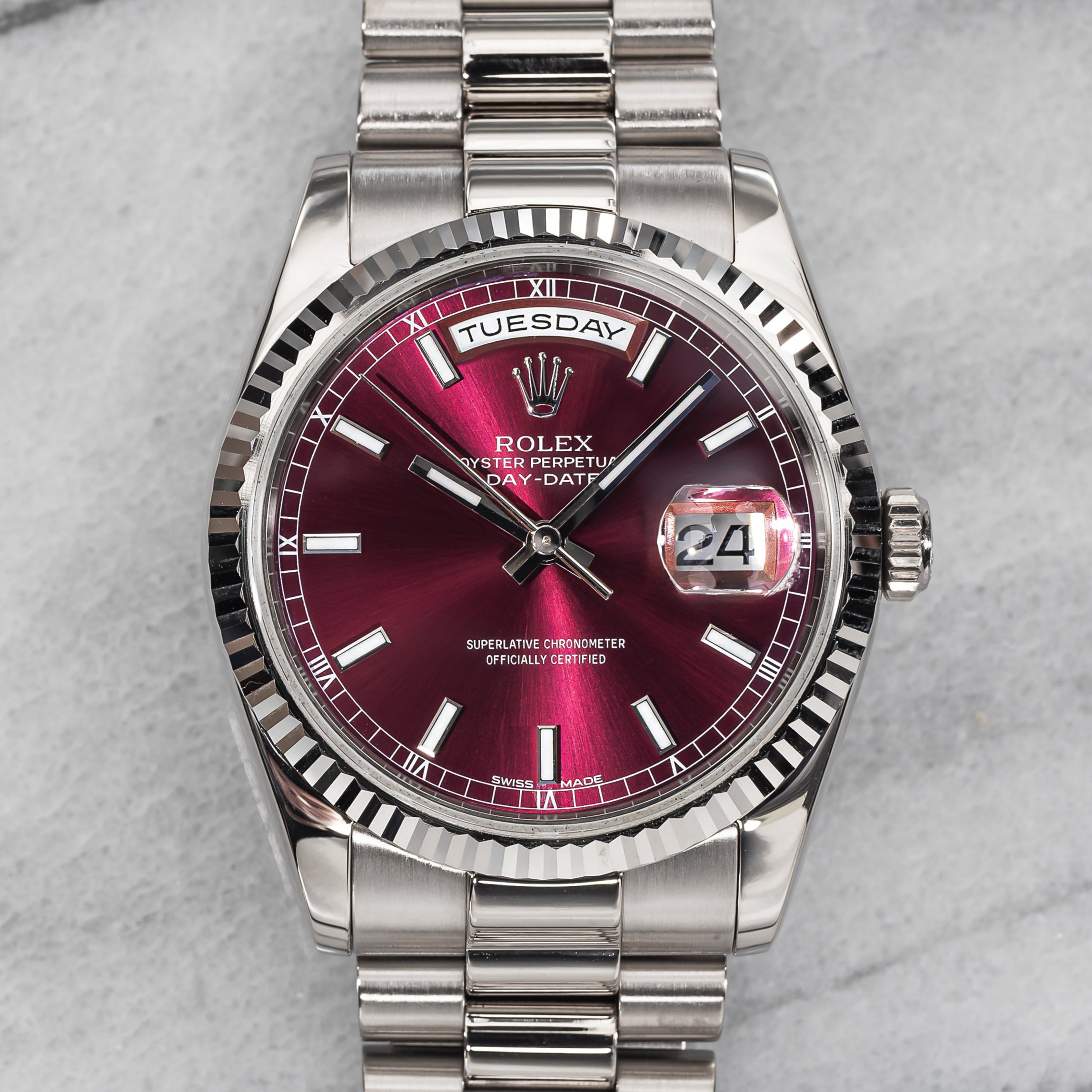 Rolex Day-Date 118239 – Cherry Dial