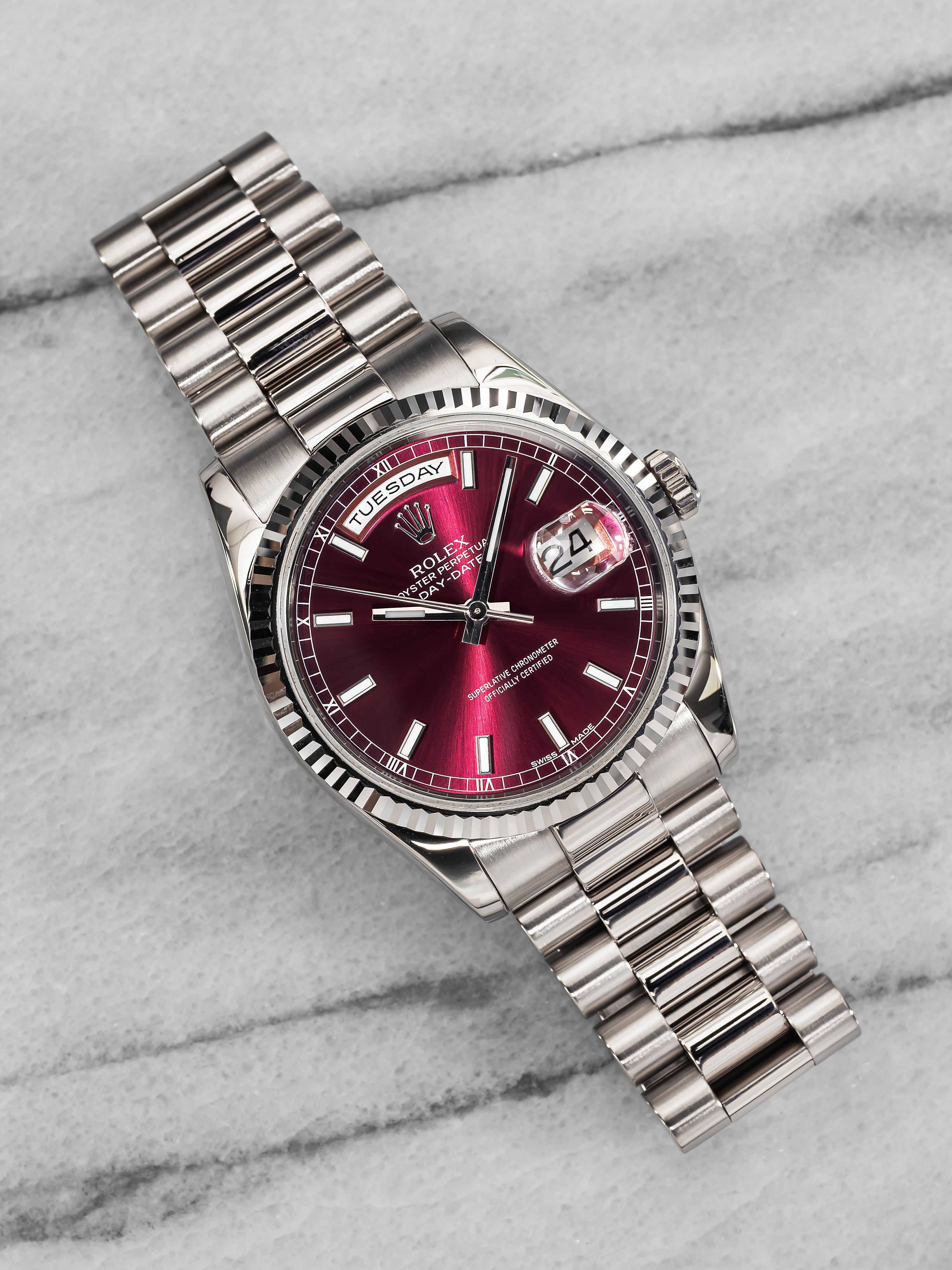 Rolex Day-Date 118239 – Cherry Dial