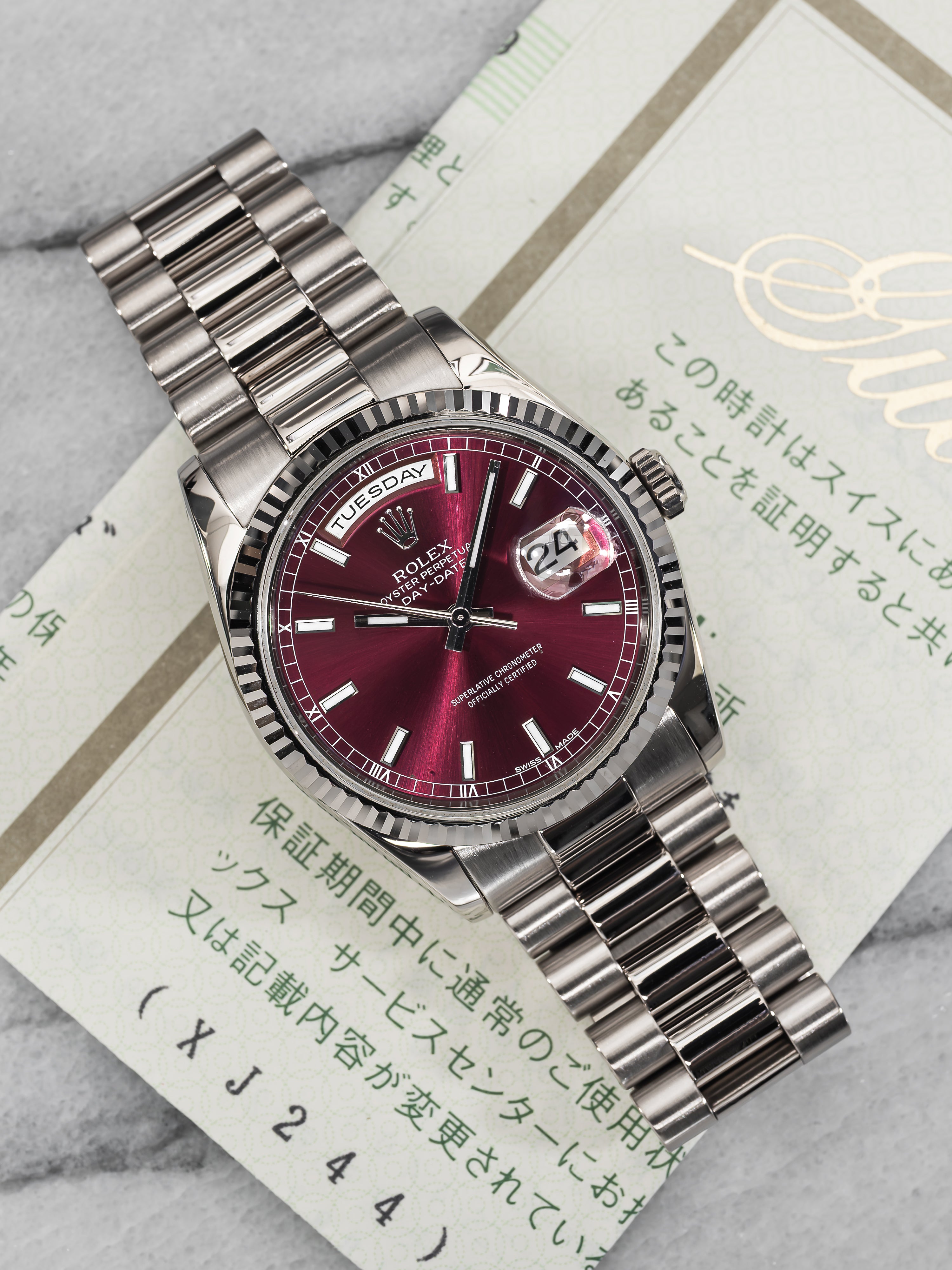 Rolex Day-Date 118239 – Cherry Dial