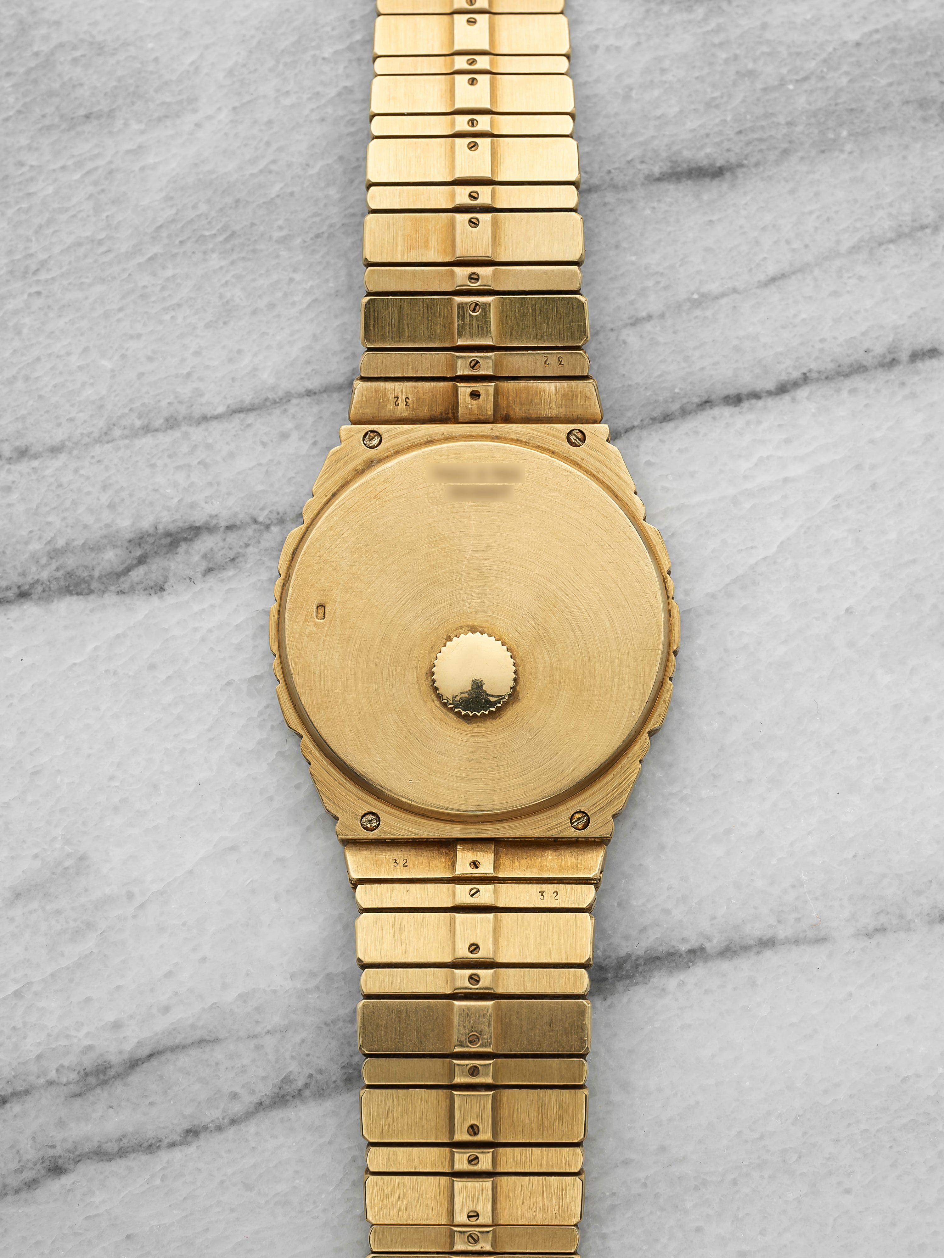 Vintage 1970s Piaget Polo 7661 C701 18K Yellow Gold Quartz 34mm