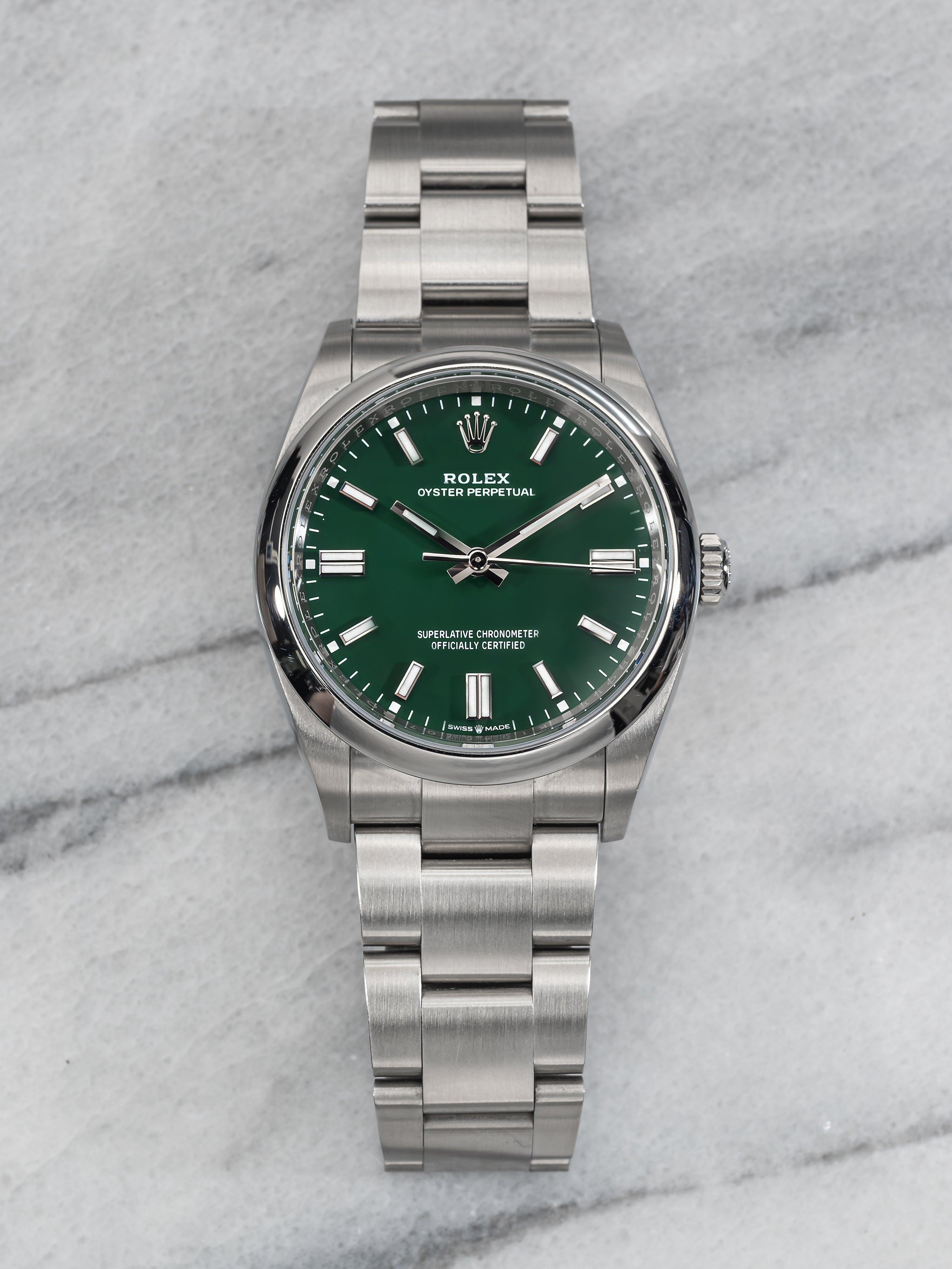 Rolex Oyster Perpetual 126000 – Green Dial
