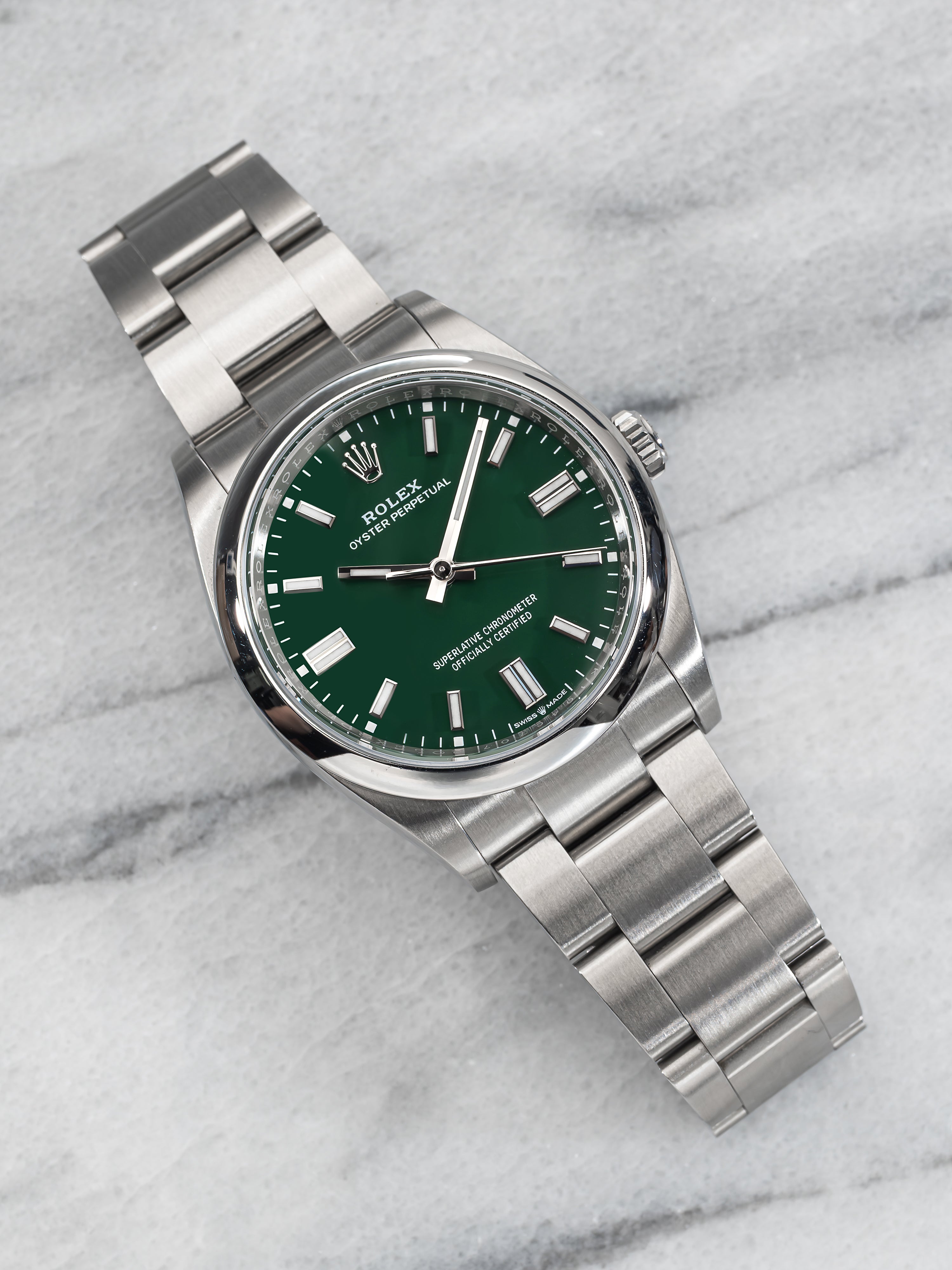 Rolex Oyster Perpetual 126000 – Green Dial