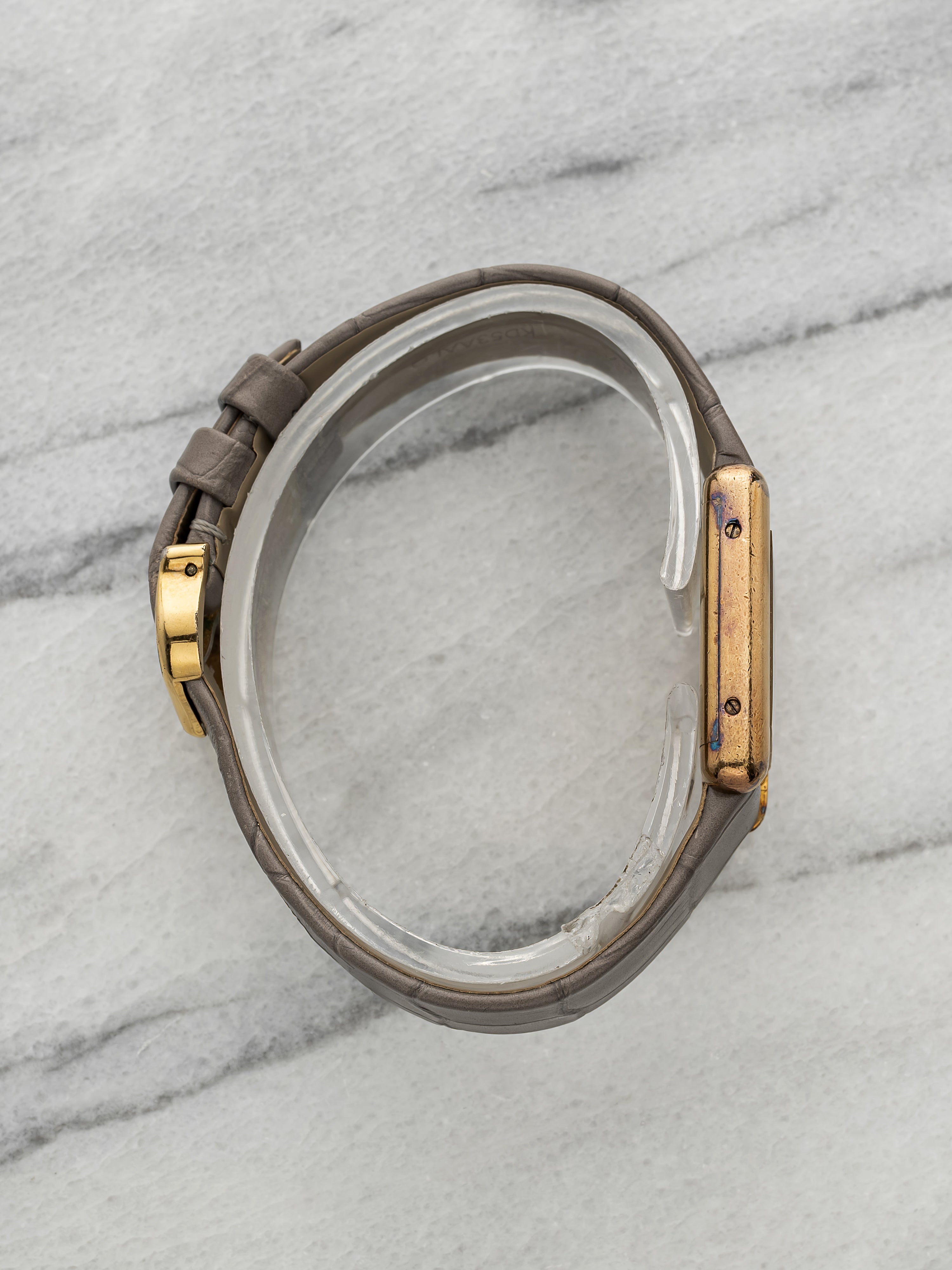 Vintage 1970s Cartier Lady Must Tank Vermeil Tortoise Dial Manual 21mm