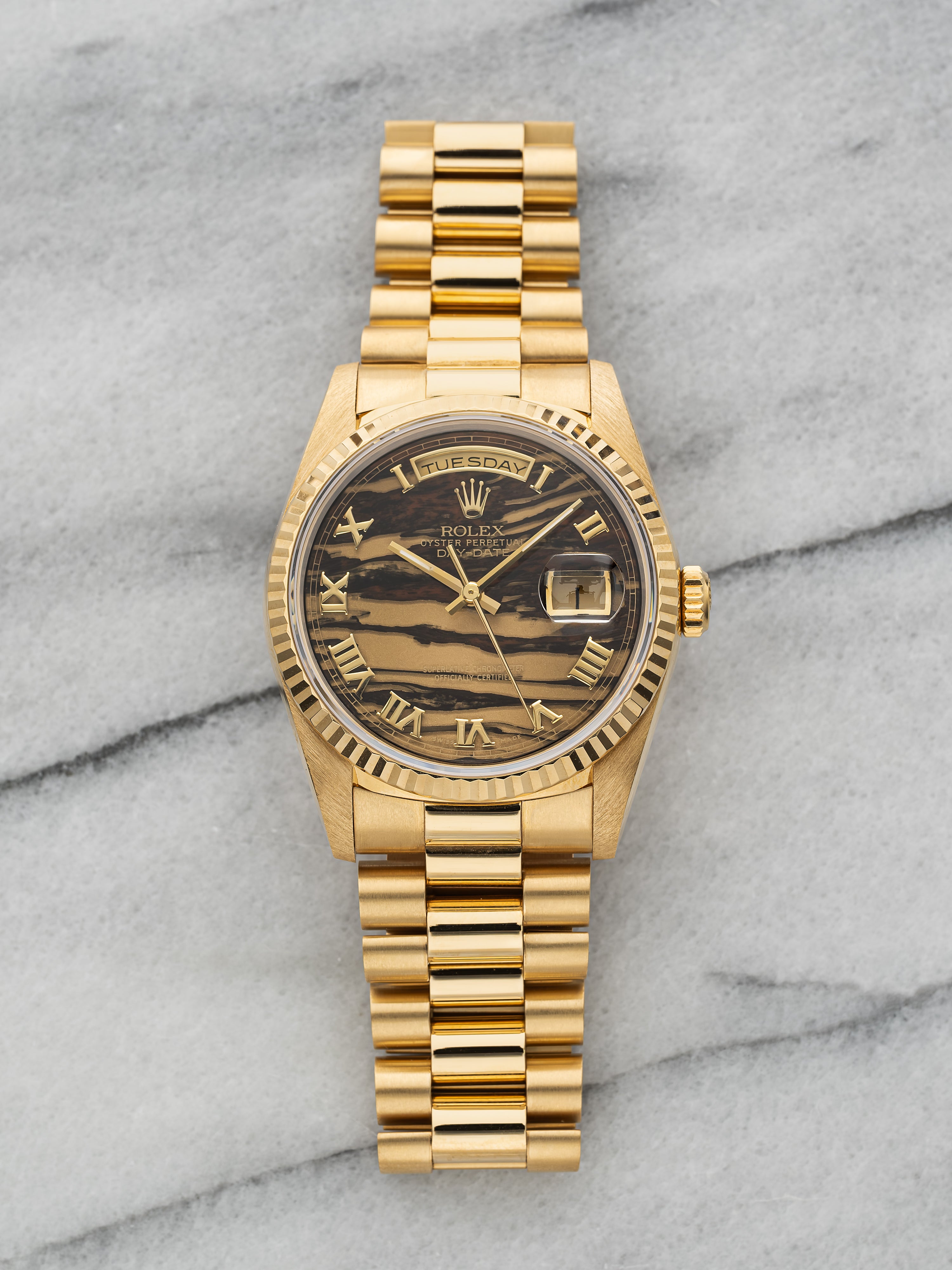 1989 Rolex Day-Date 18238 – Obsidian Stone Dial