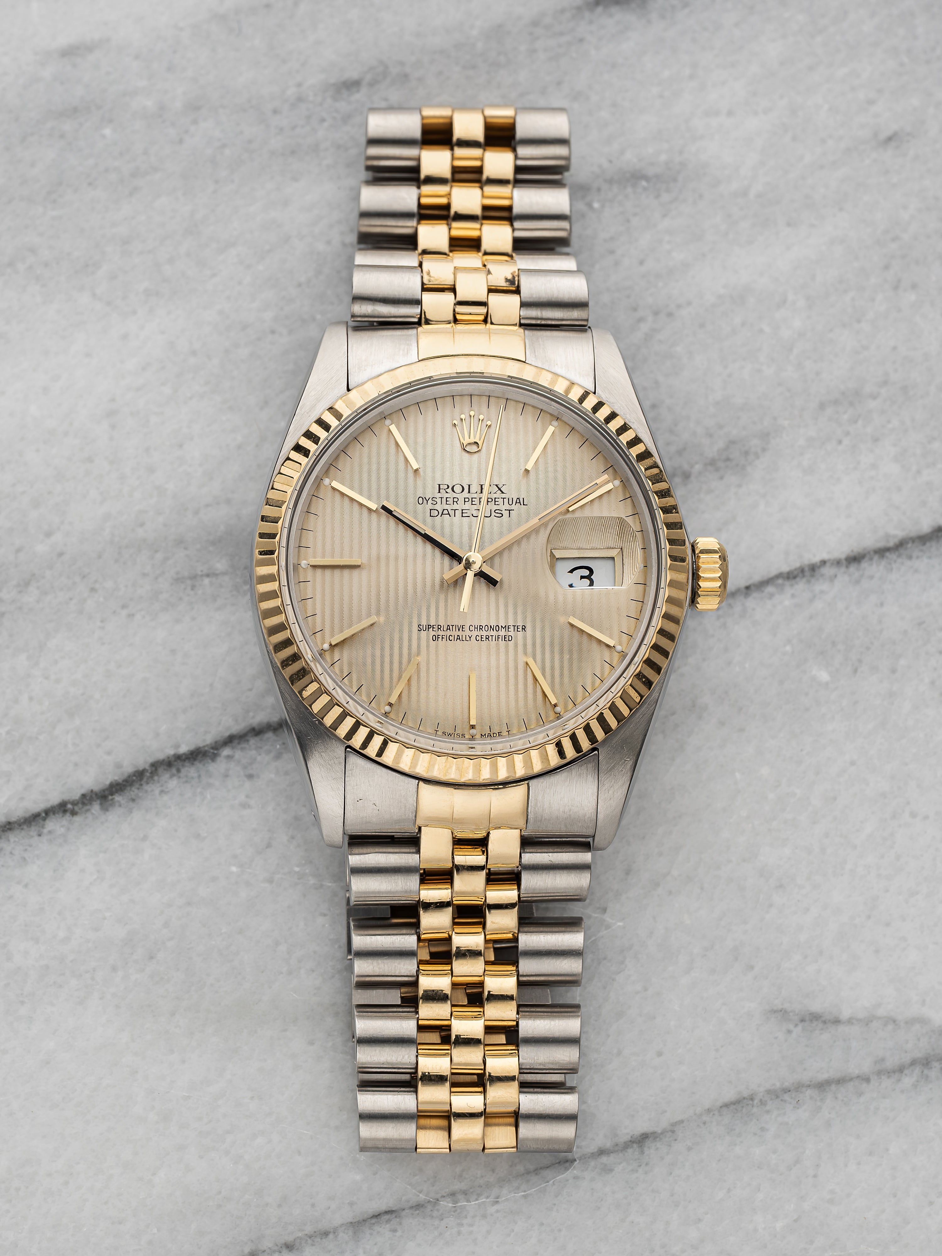 Rolex Datejust 16013 - Silver Tapestry