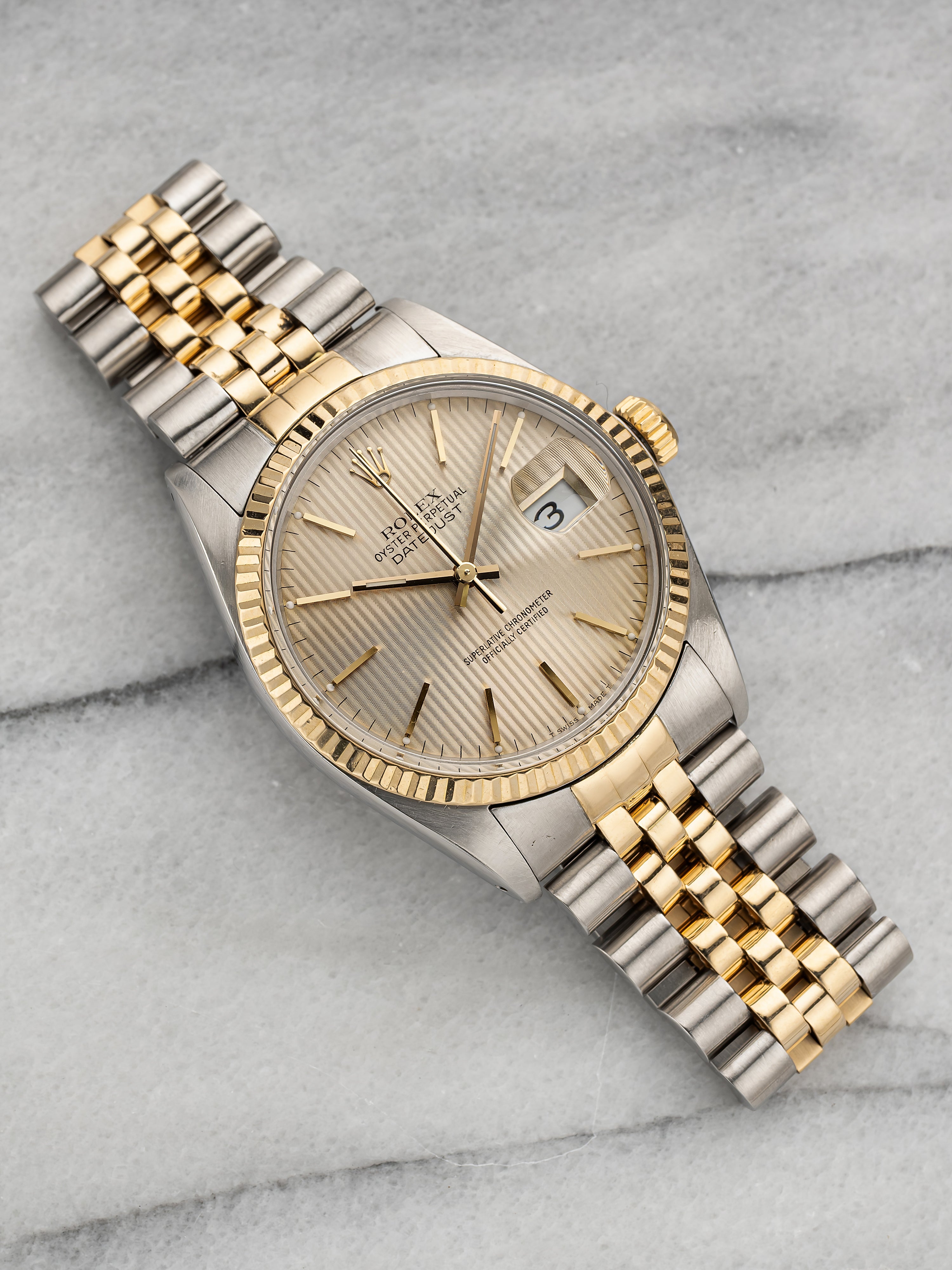 Rolex Datejust 16013 - Silver Tapestry