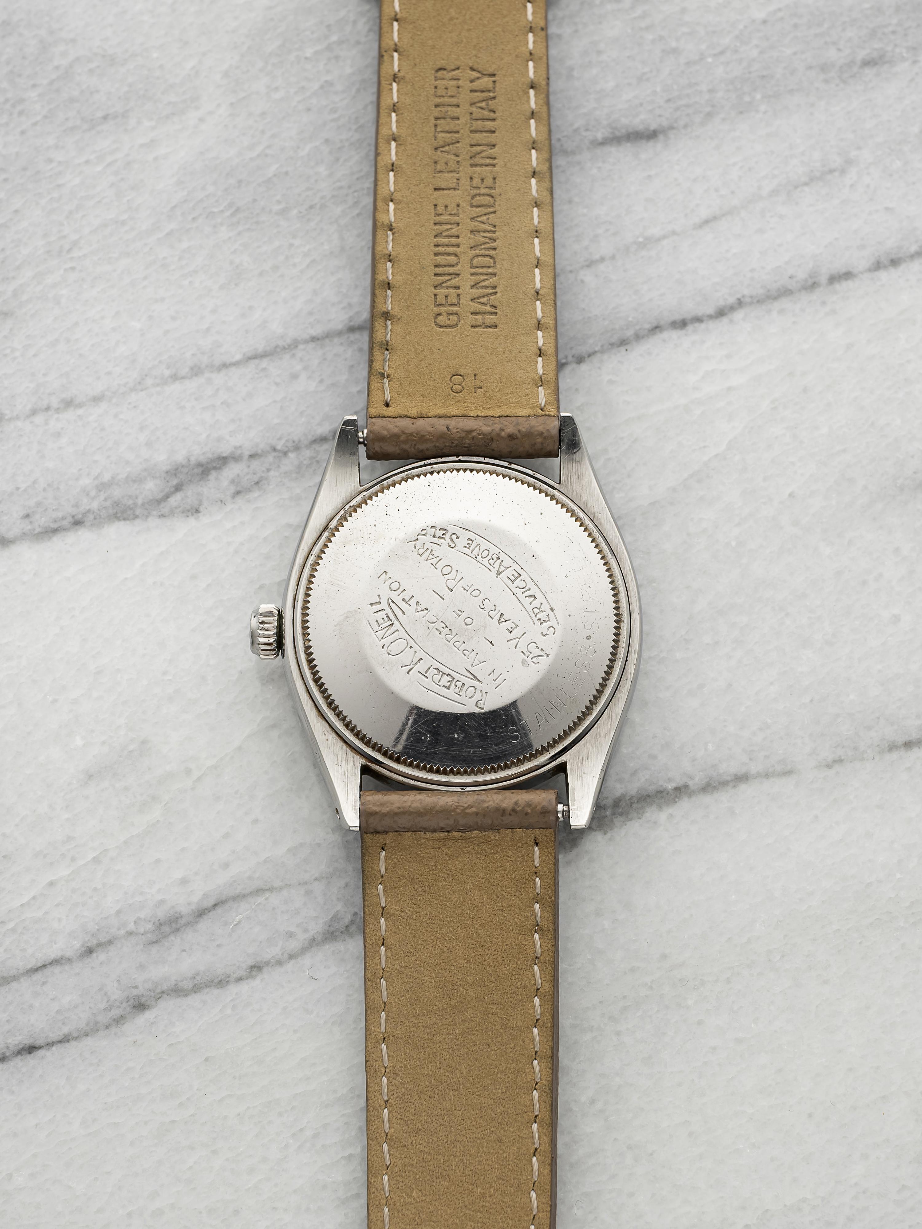 1960 Rolex Oyster Perpetual 5552 Stainless Steel Silver Dial Automatic 34mm