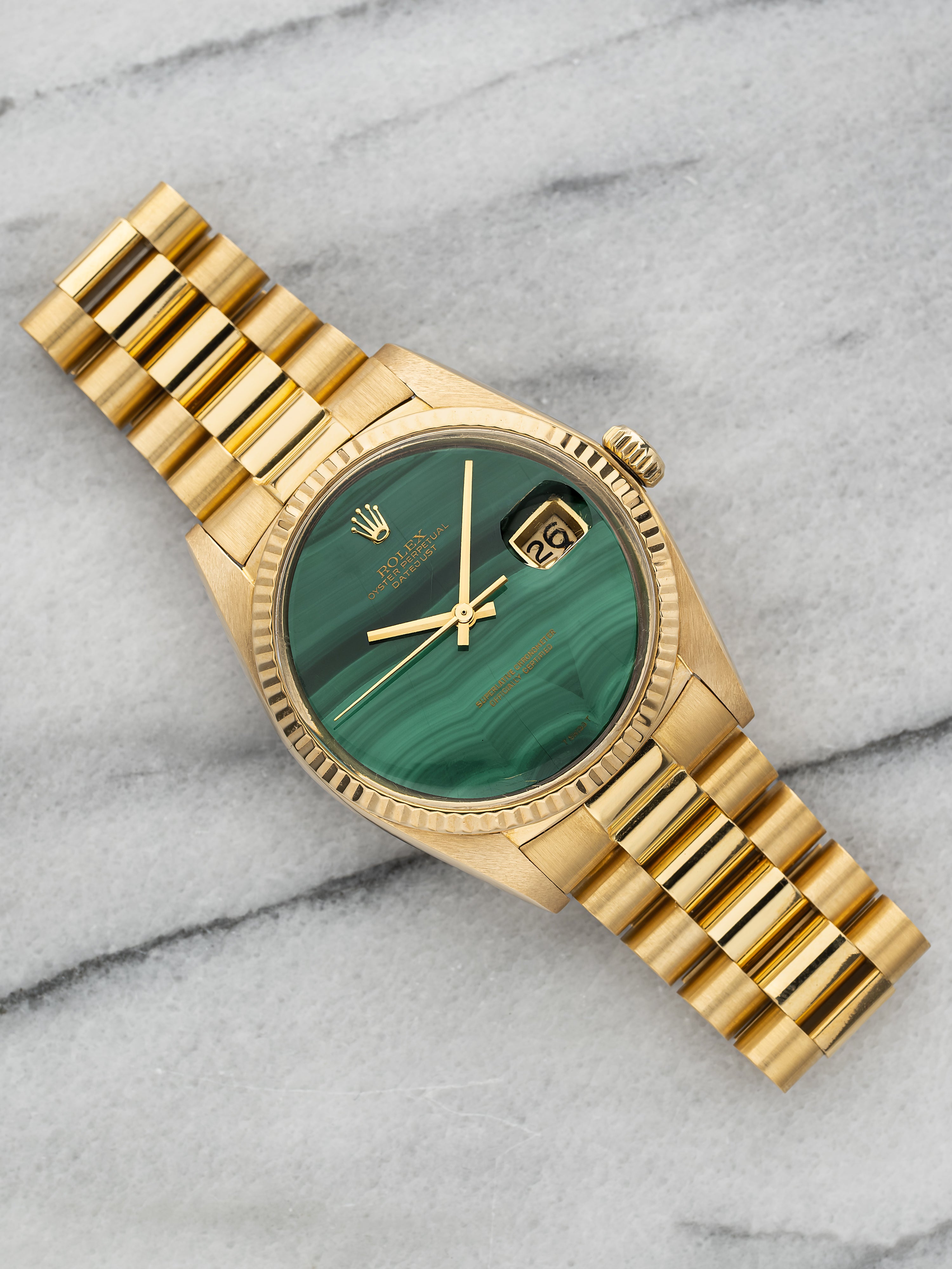 1975 Rolex Datejust 1601 - Malachite Dial