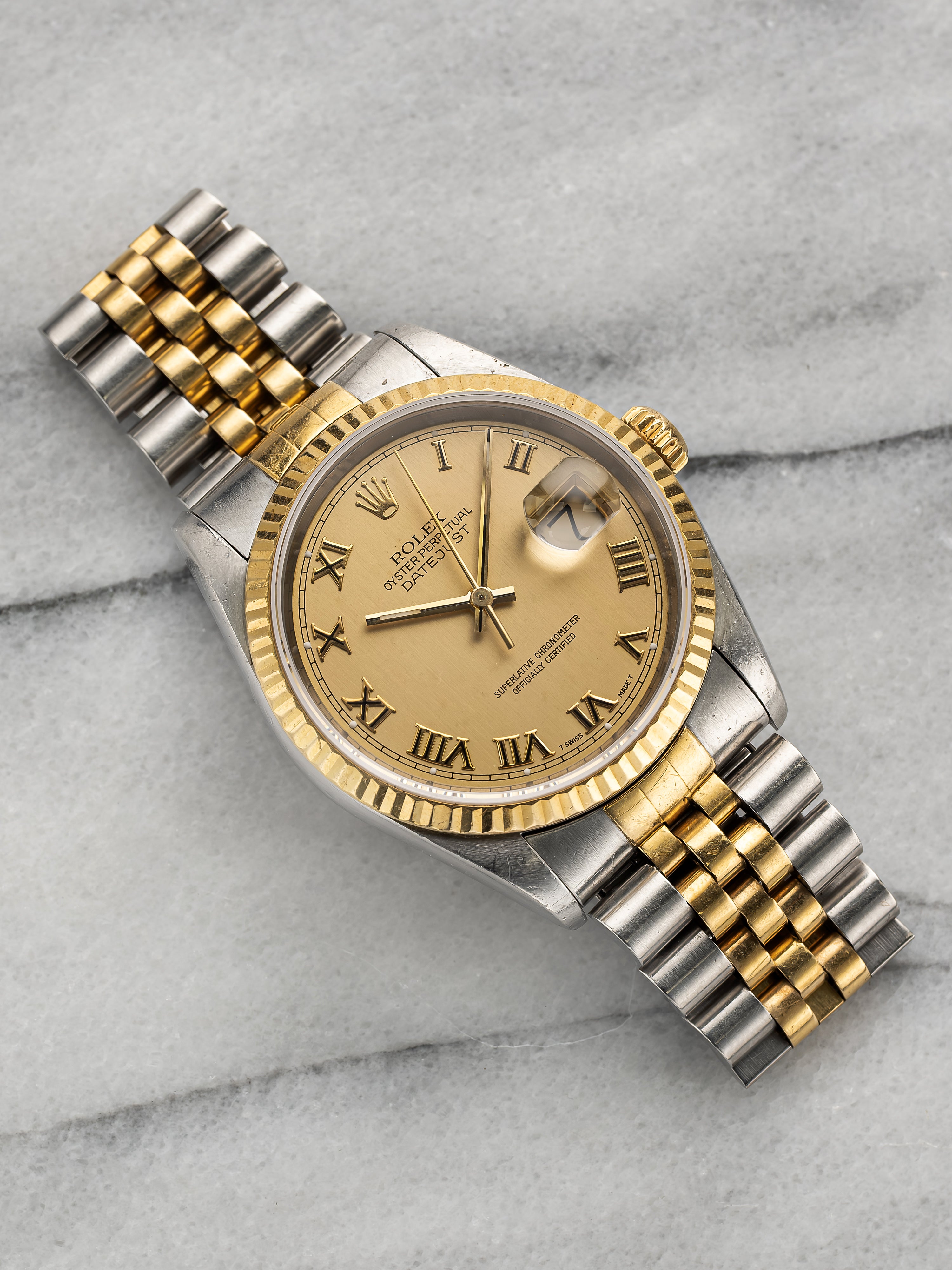 Rolex Datejust 16233 - Champagne Roman.