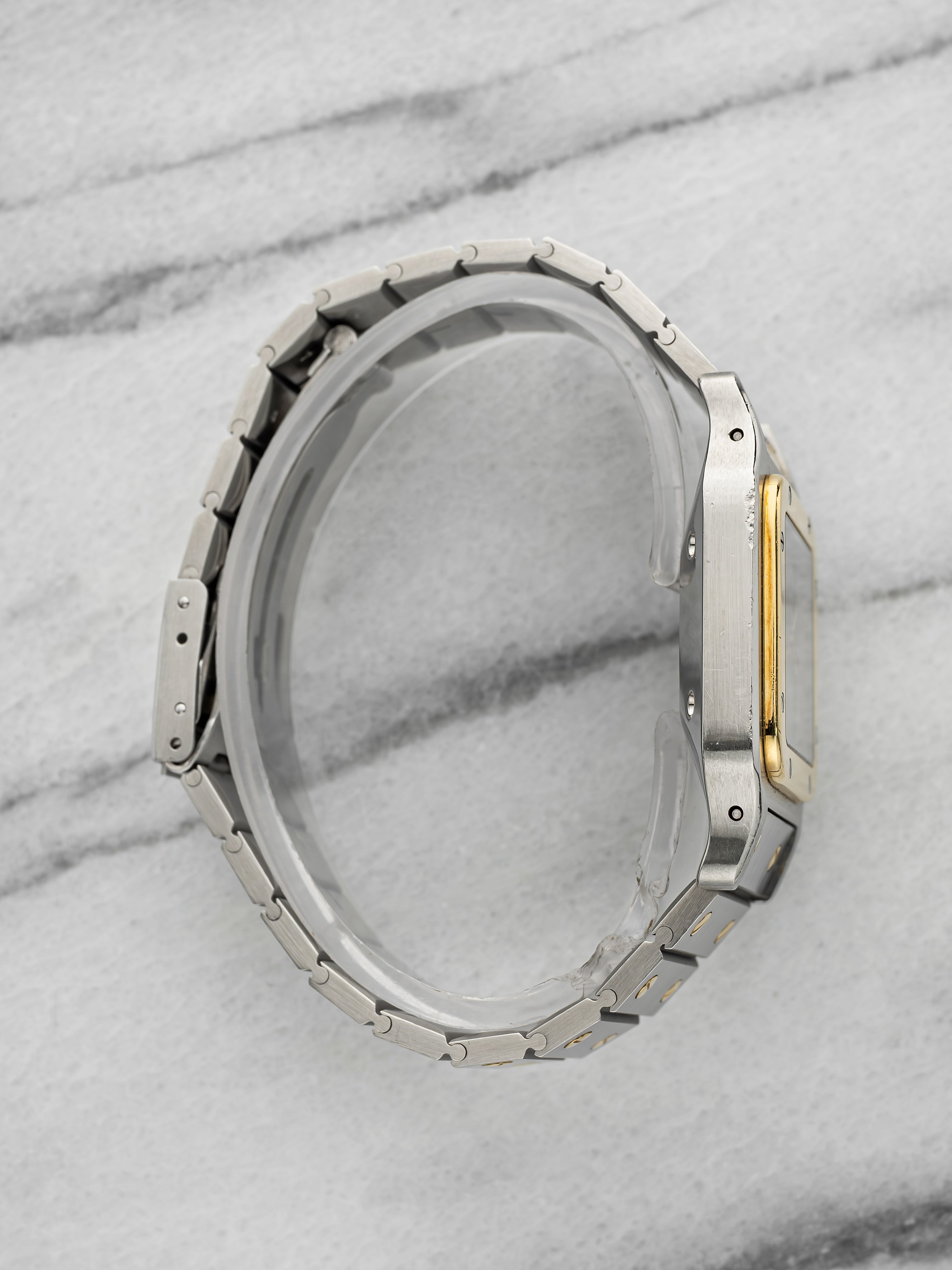 Vintage 1979 Cartier Santos 2961 Two-Tone Ghost Dial Automatic 24x35mm