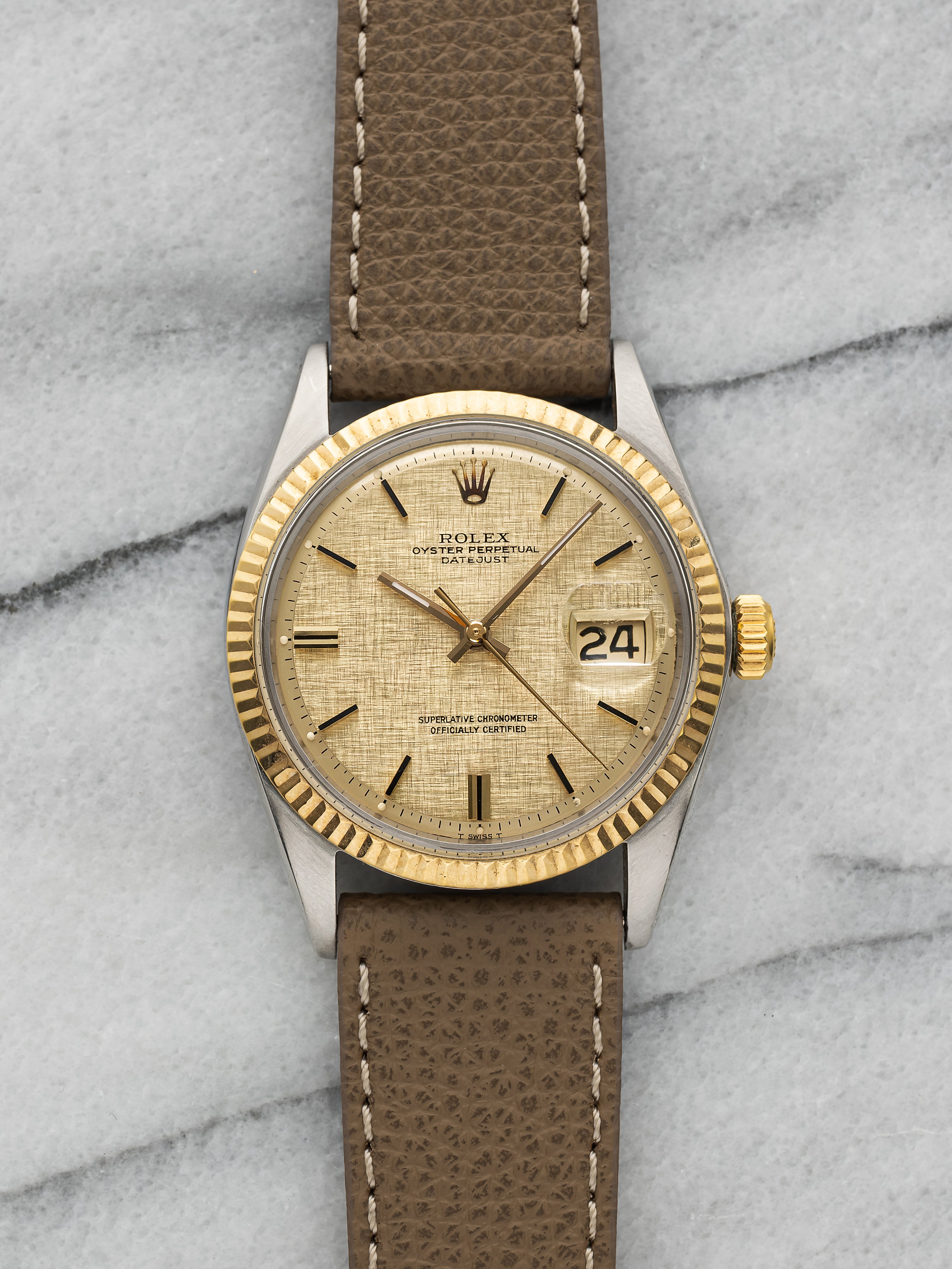 1969 Rolex Datejust 1601 - Two Tone Linen Dial
