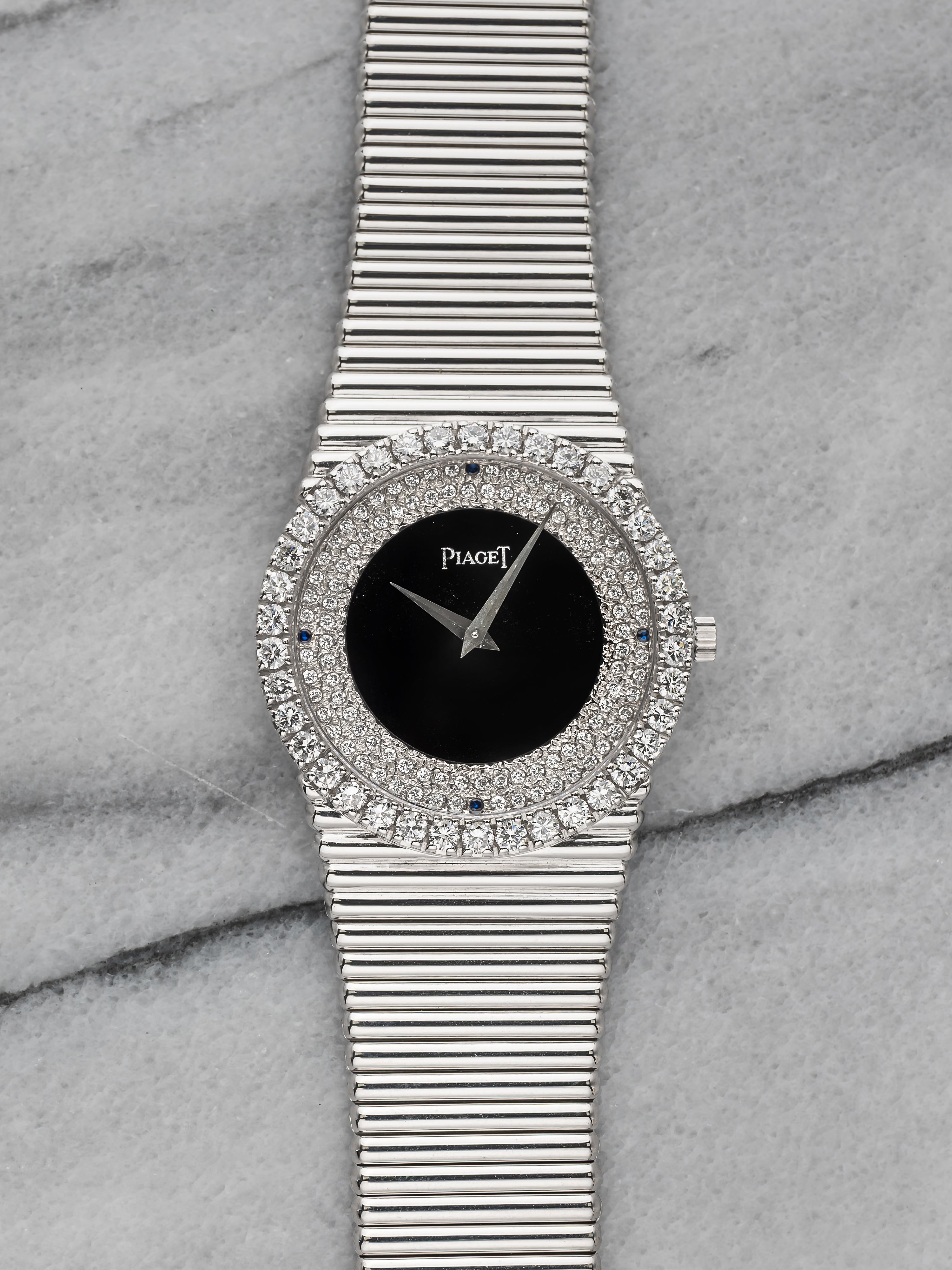 Piaget Emperador - Onyx & Diamond Pave Dial