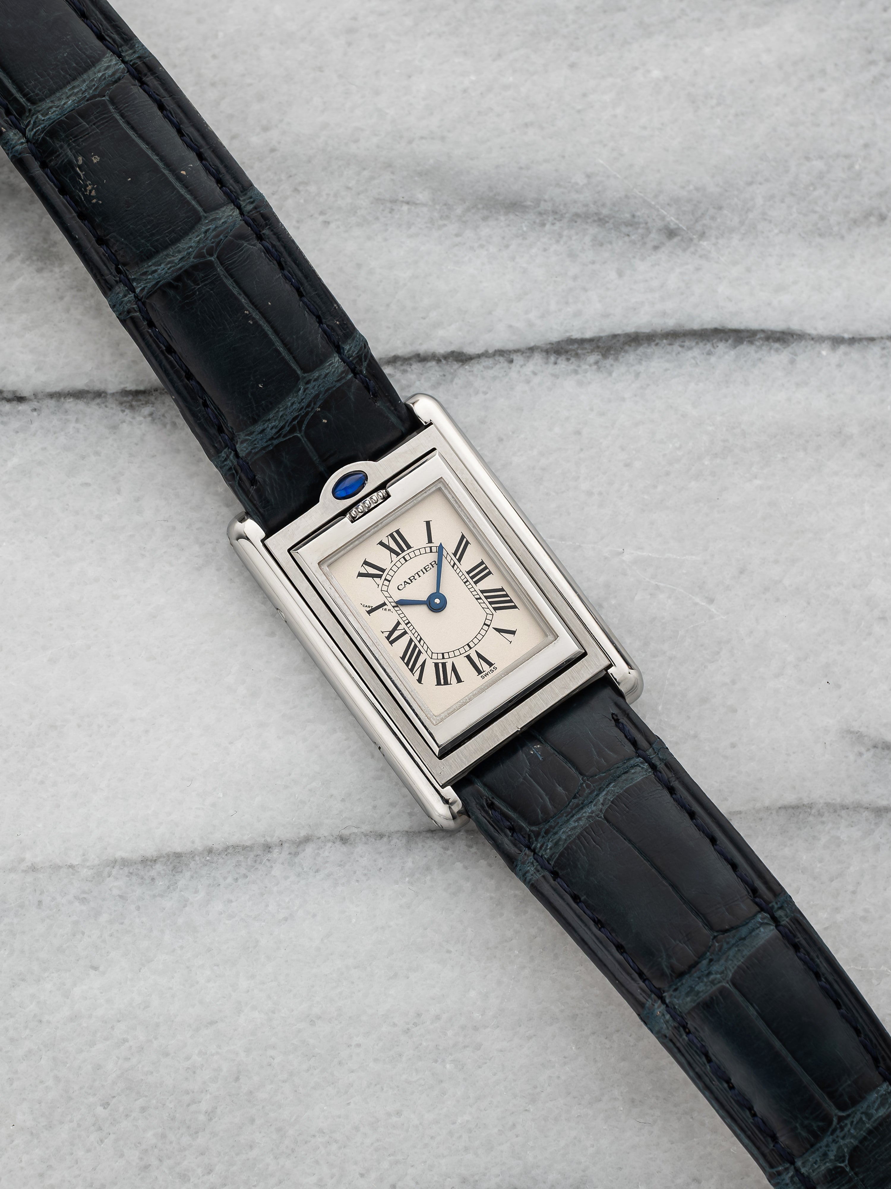Cartier Tank Basculante 2386 - White Roman Dial