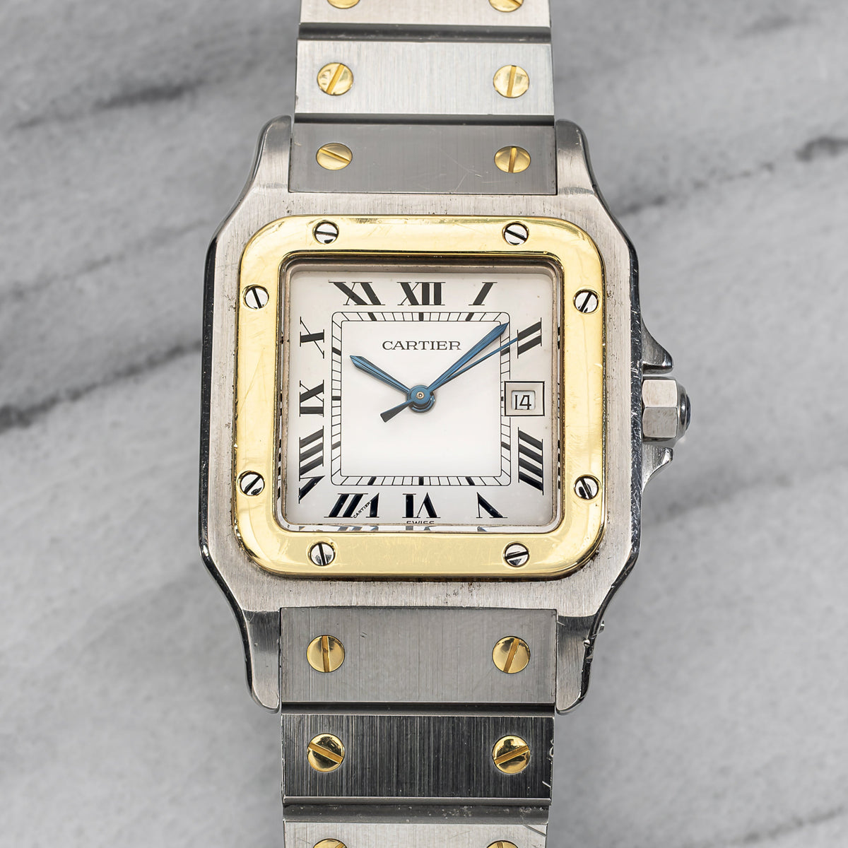 Cartier Santos 2961 – White Roman Dial display picture 3