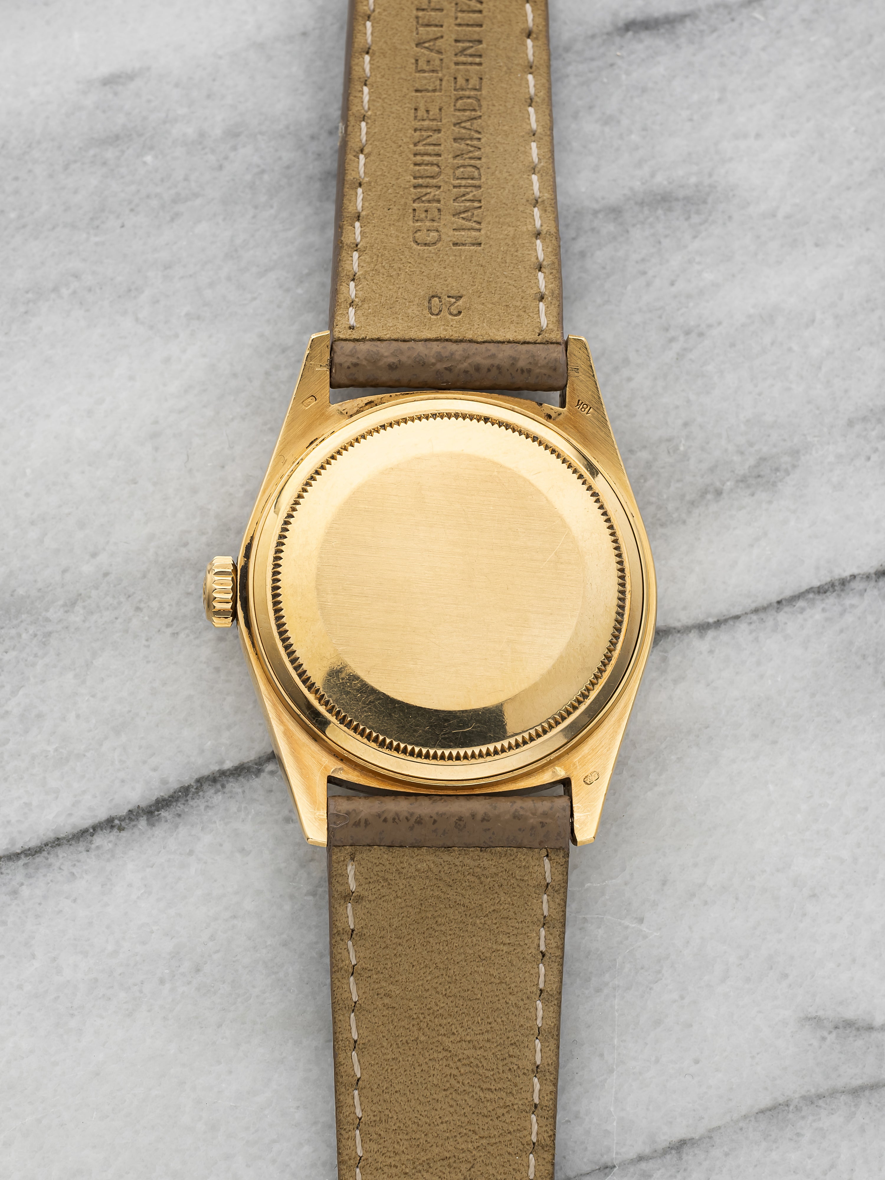 1988 Rolex Day-Date 18038 - Yellow Gold "Rosé" Patina Dial
