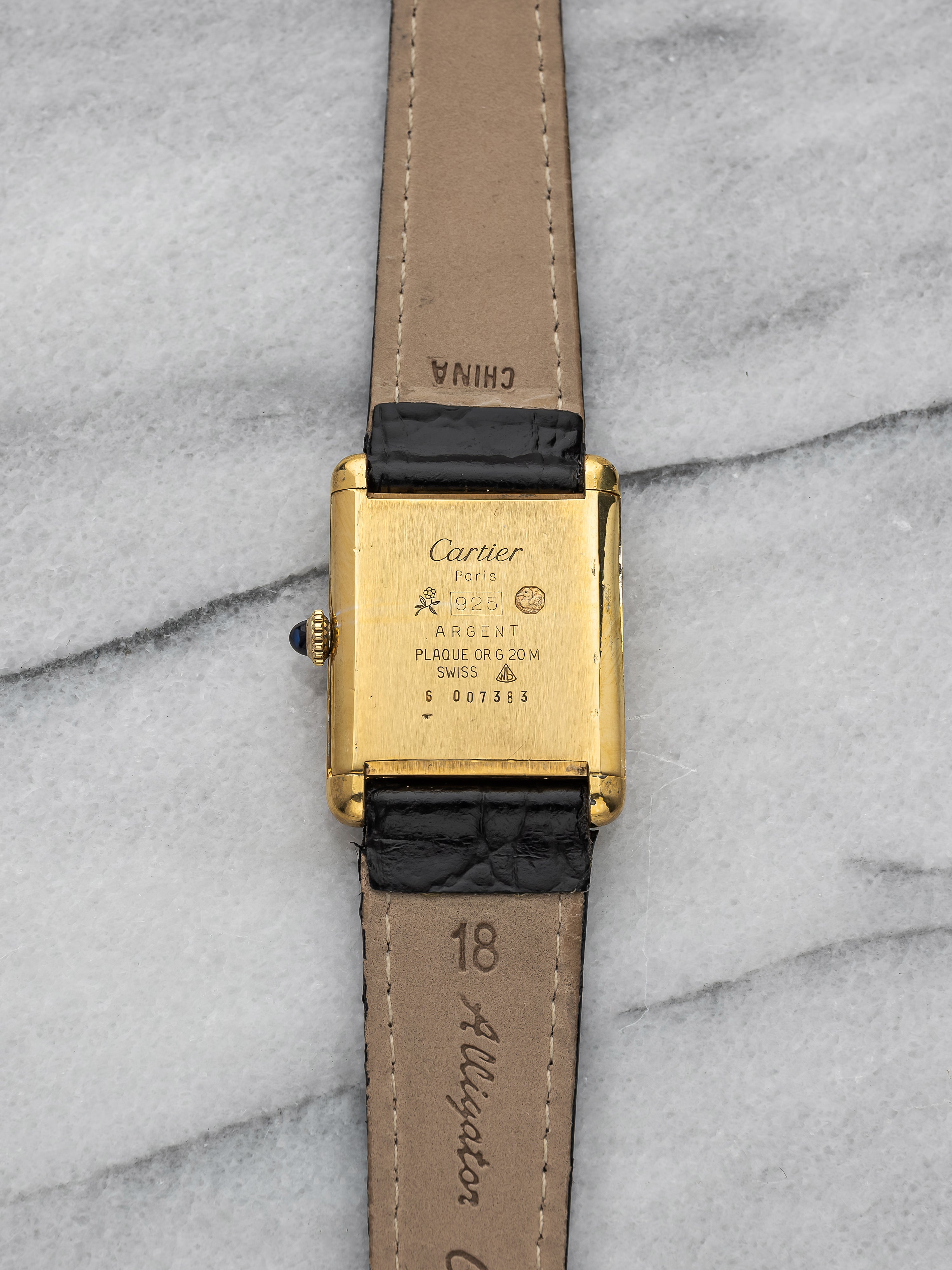 Cartier Tank - Blue Dial