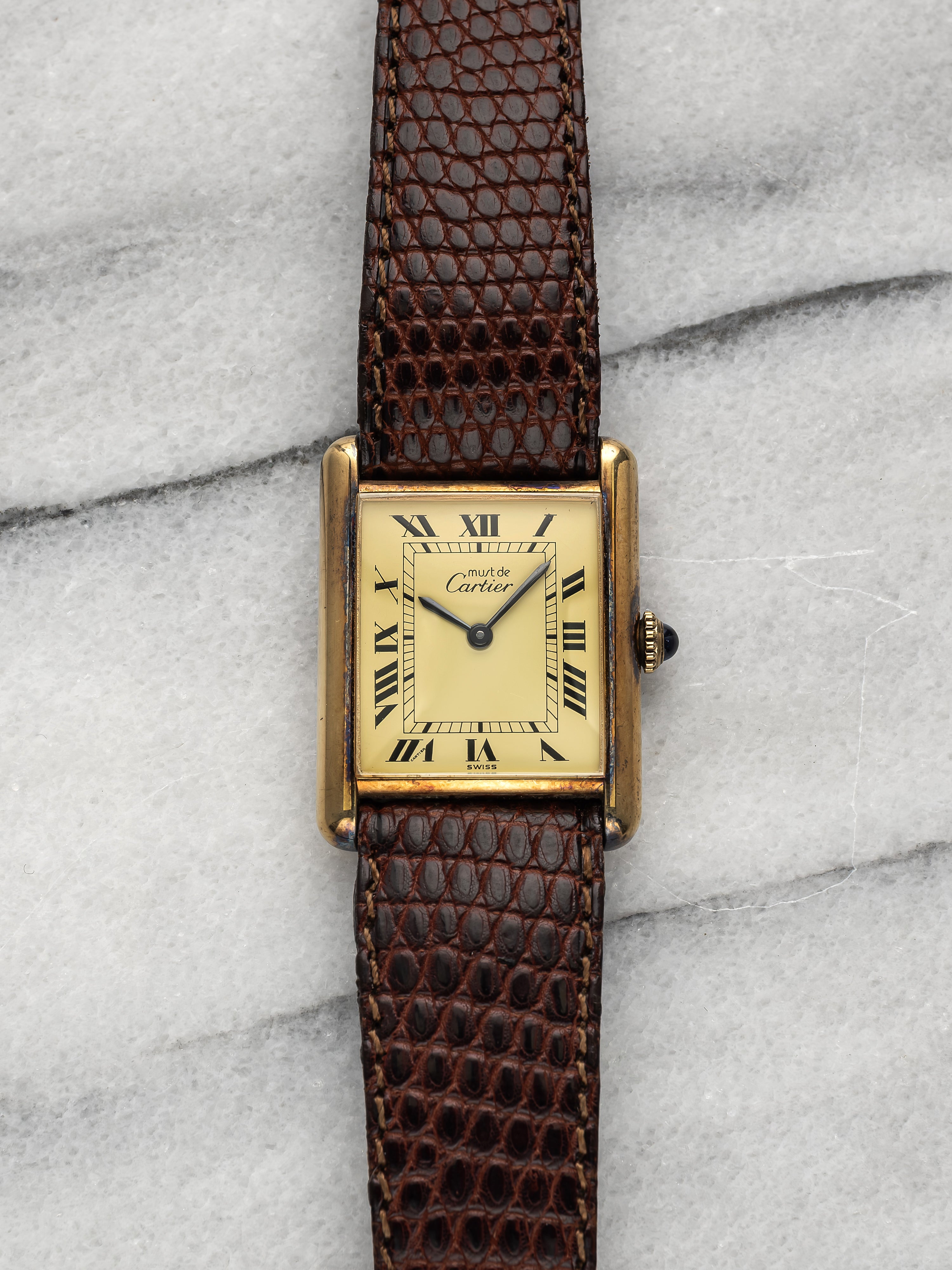 Cartier Tank - Lemon Roman Numeral Dial