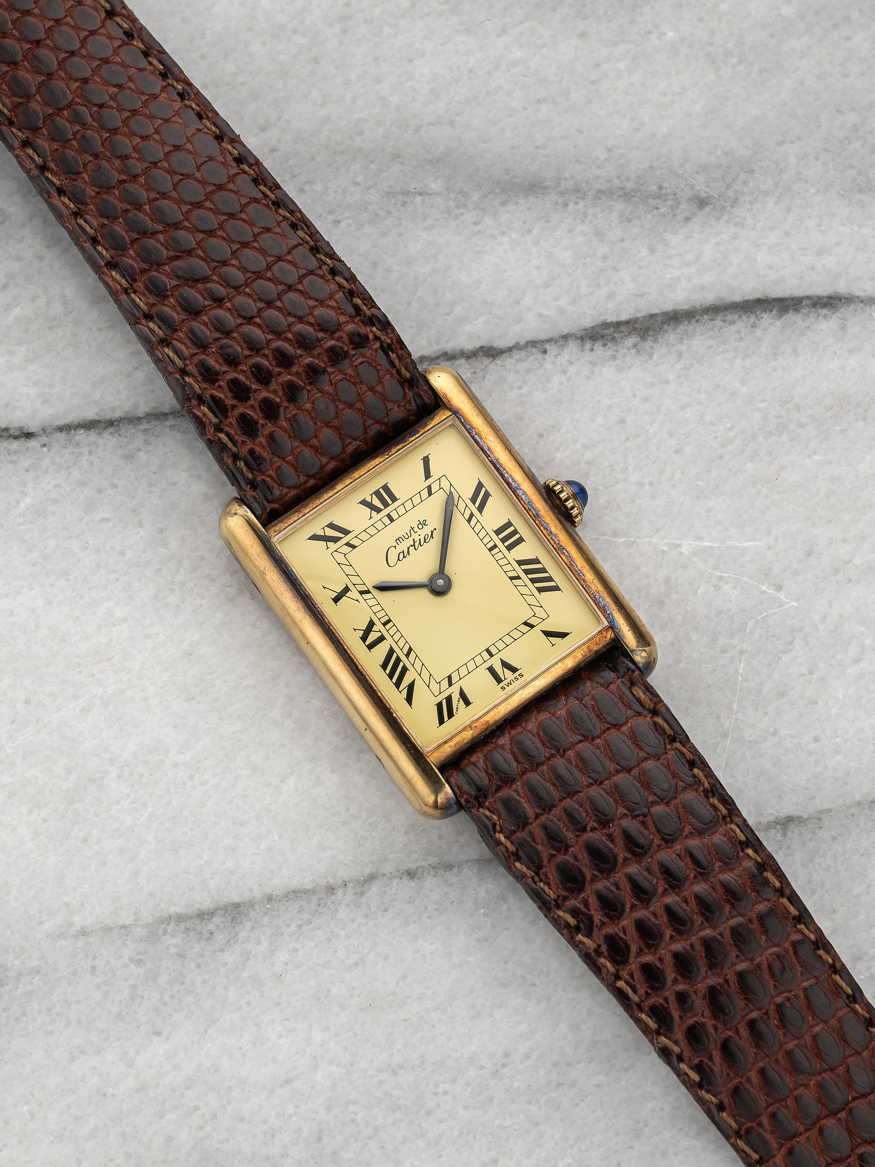 Cartier Tank - Lemon Roman Numeral Dial