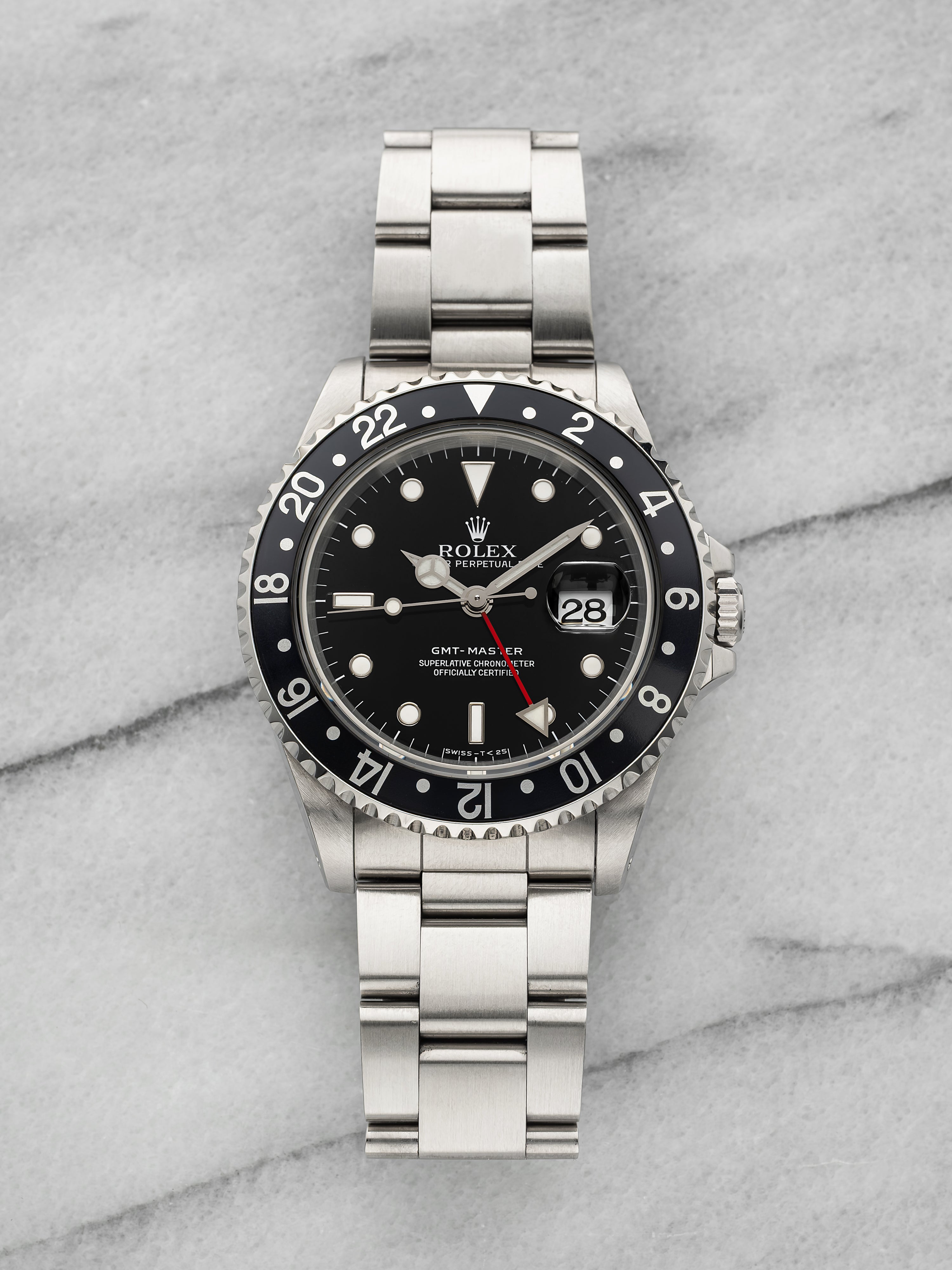 1999 Rolex GMT-Master 16700 – Stainless Steel Black Bezel
