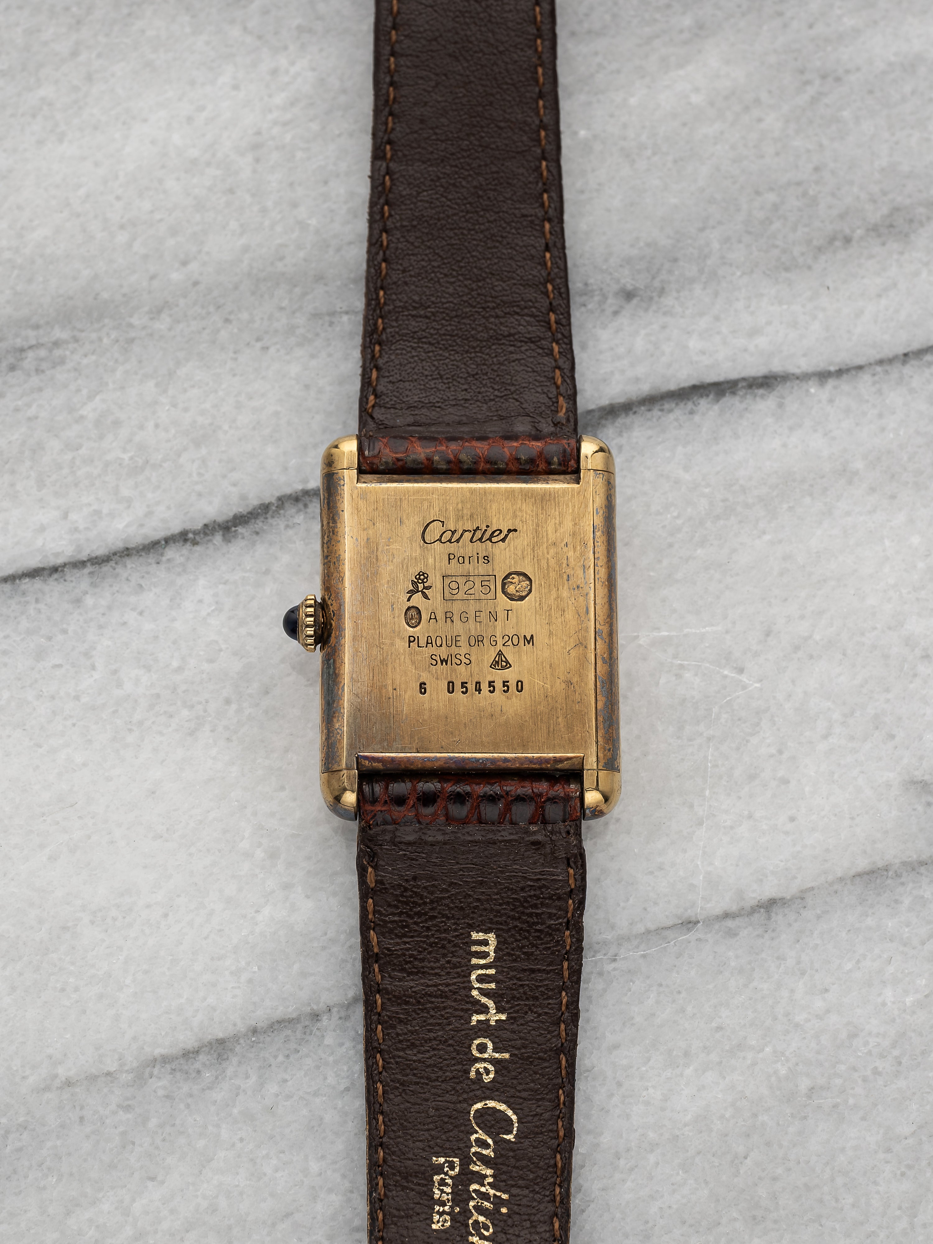 Cartier Tank - Lemon Roman Numeral Dial